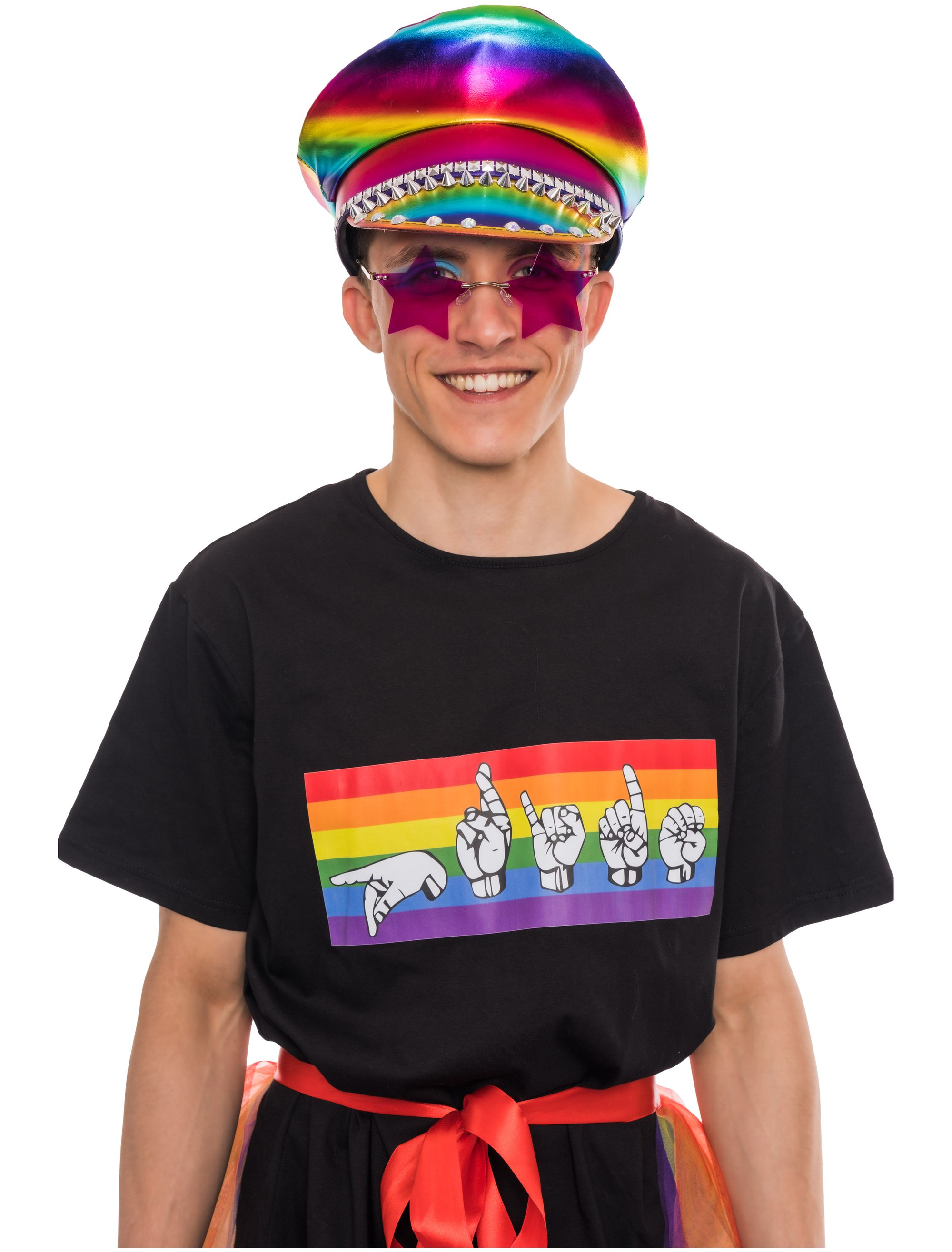 T-Shirt Pride Herren schwarz S