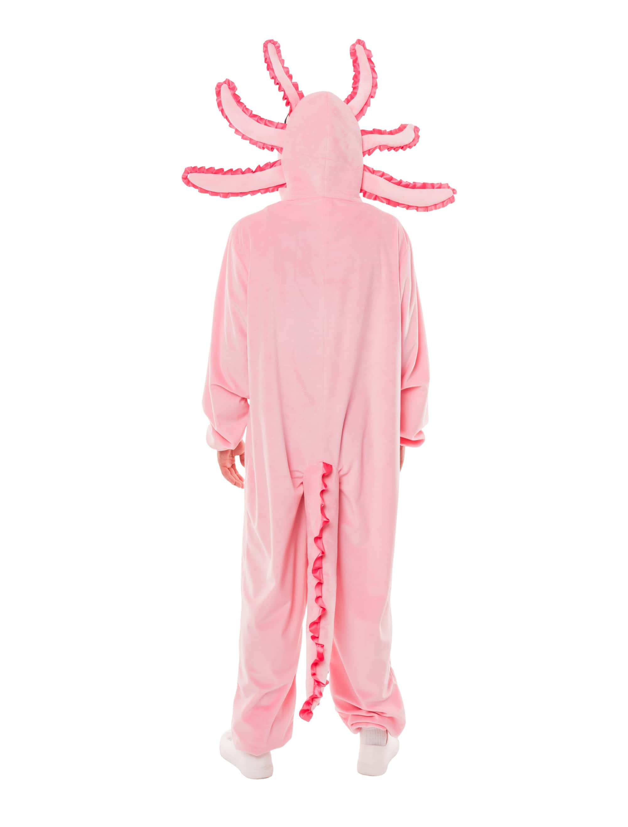 Overall Plüsch Axolotl Herren rosa 50/52