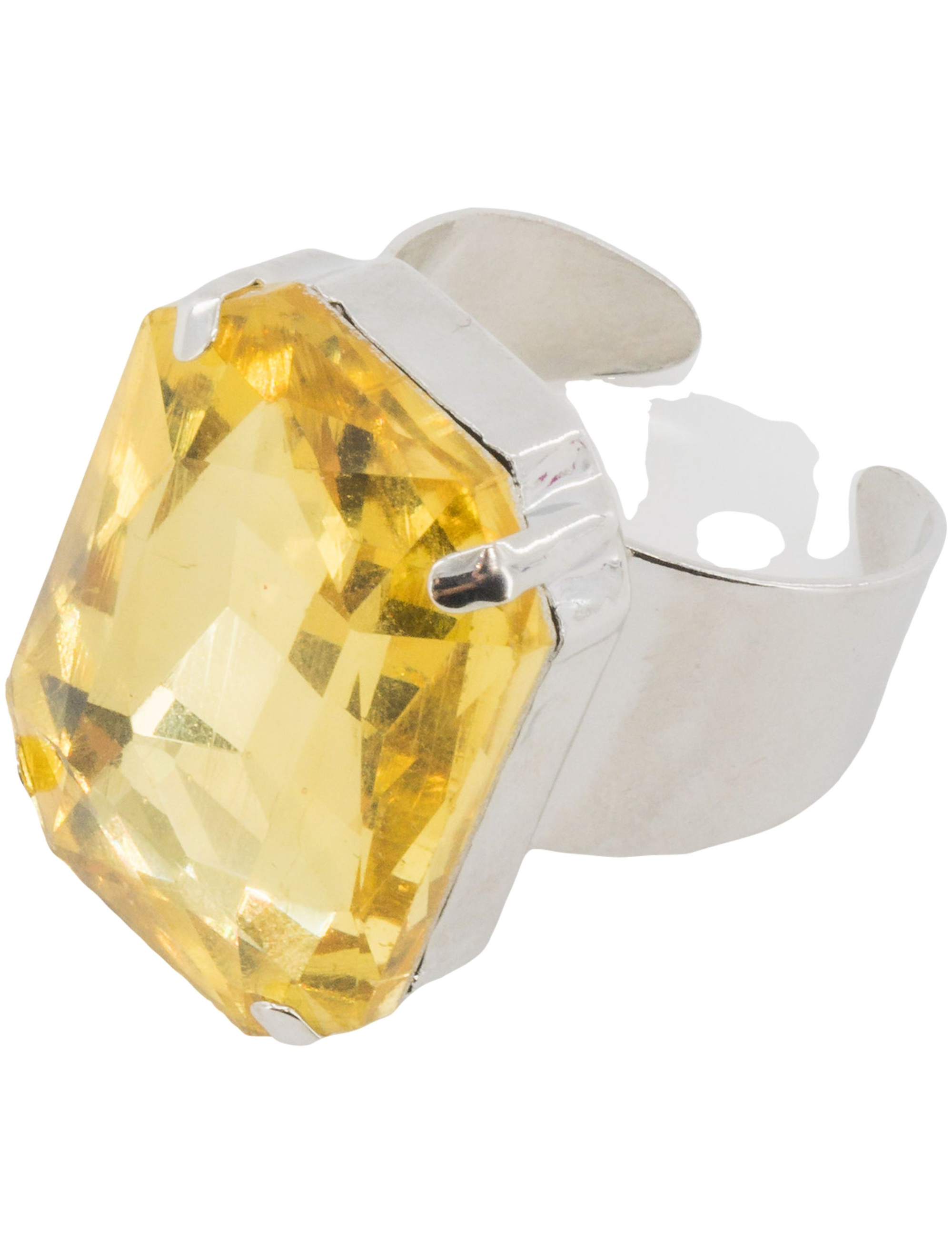 Ring mit Kristall gold