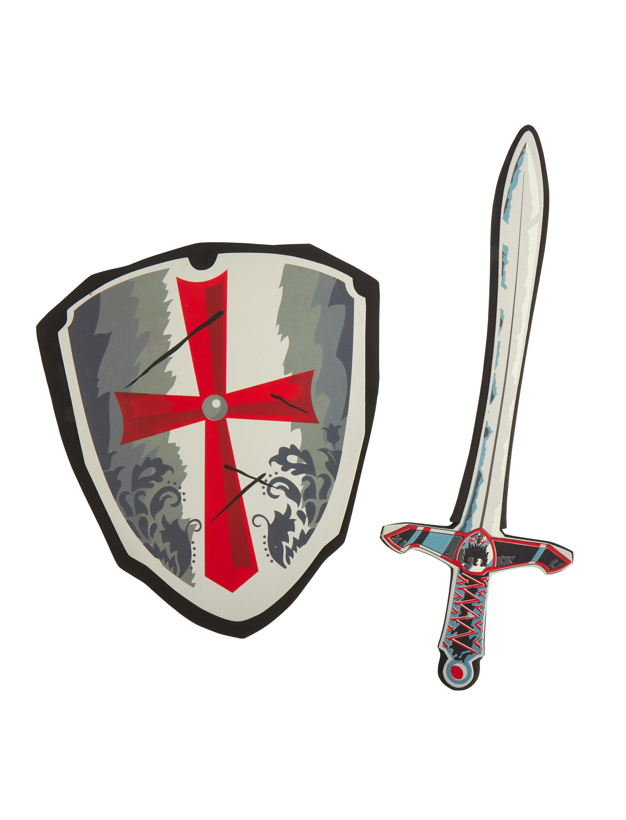 Schwert und Schild Kreuz Schaumstoff