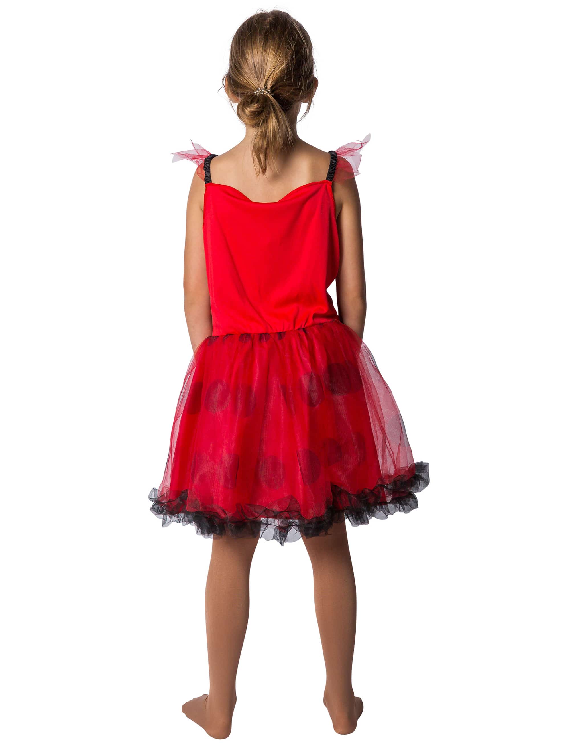 Kleid Marienkäfer Kinder schwarz/rot 7-8 Jahre