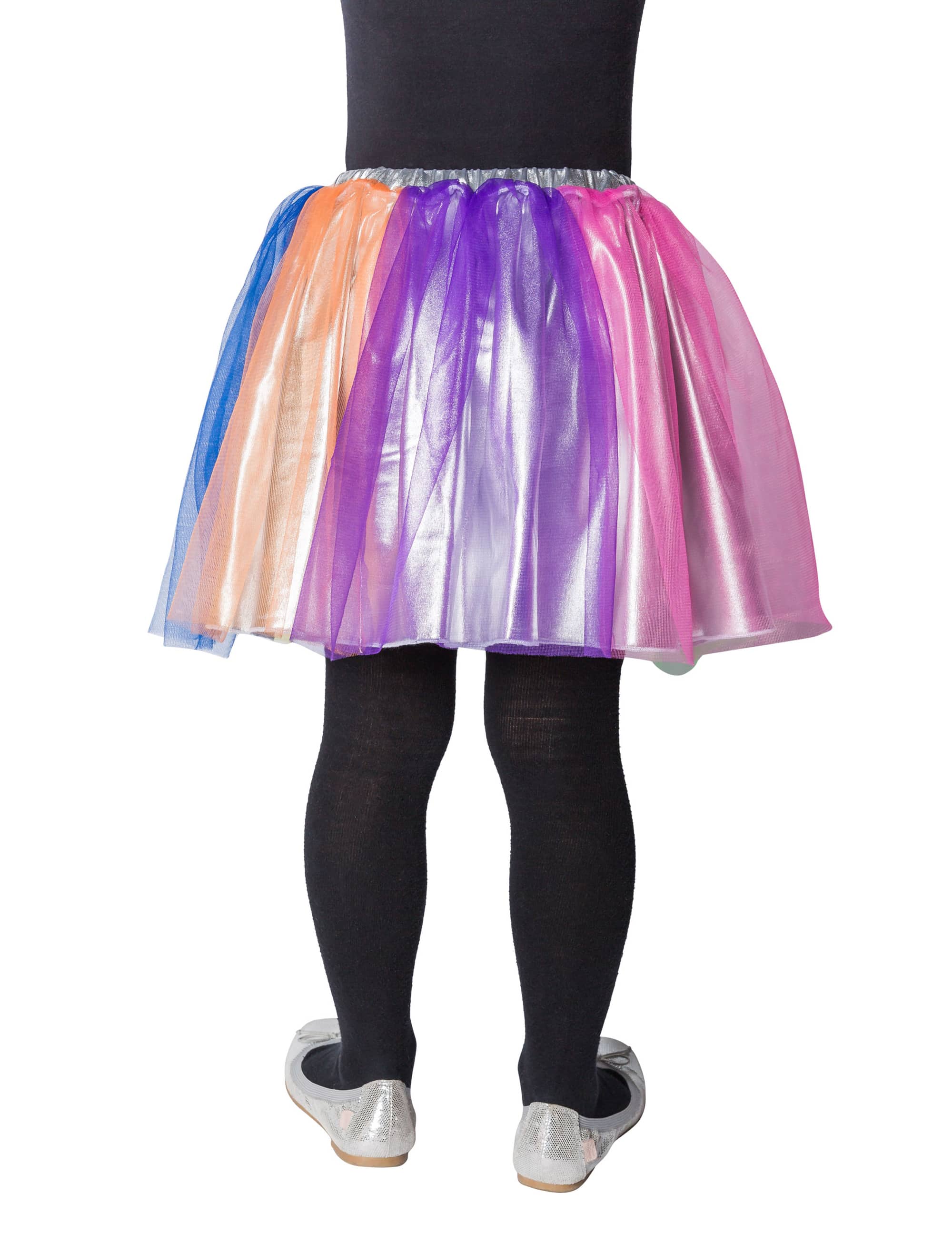 Petticoat Regenbogen Kinder silber