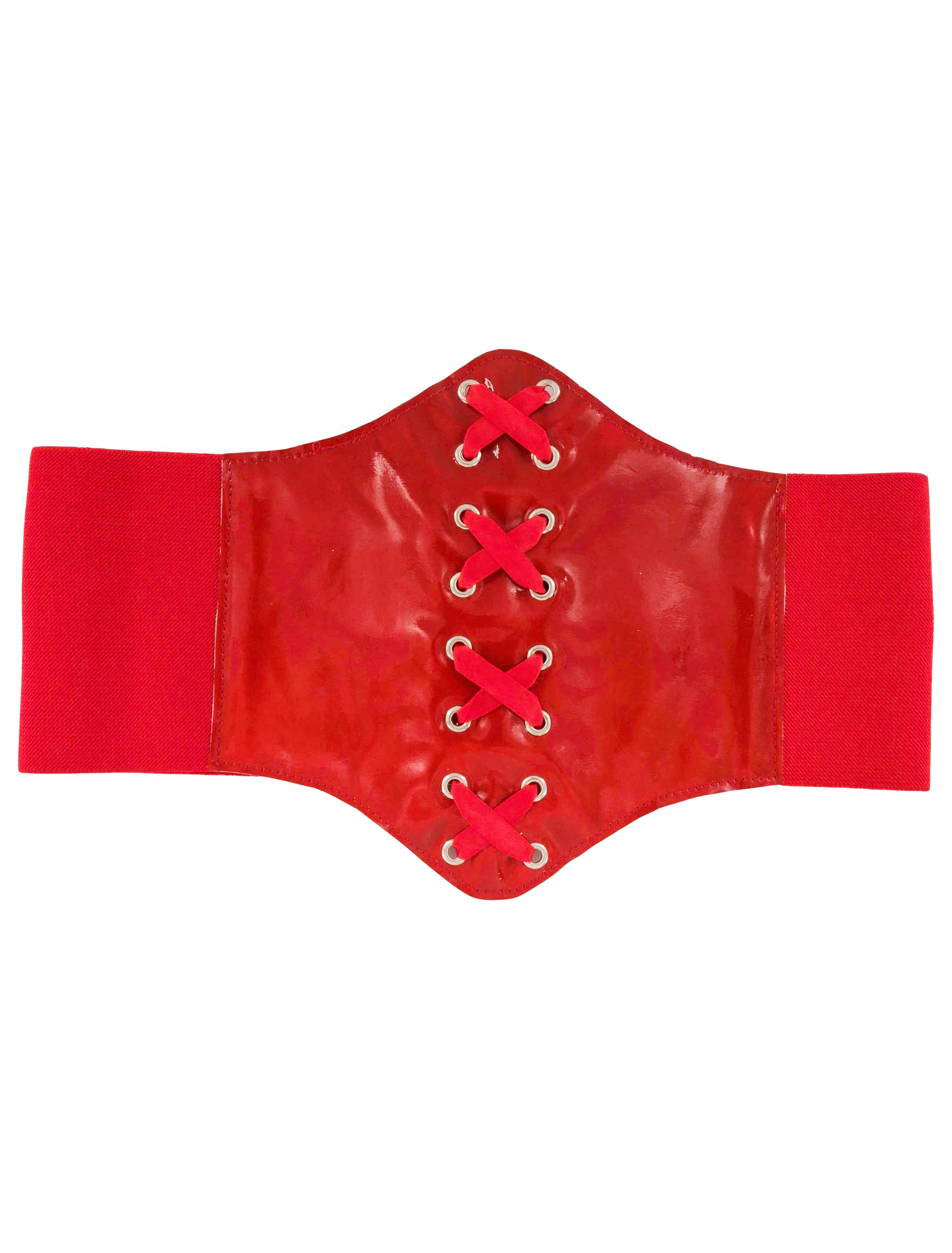 Korsettgürtel mit Knöpfen rot one size