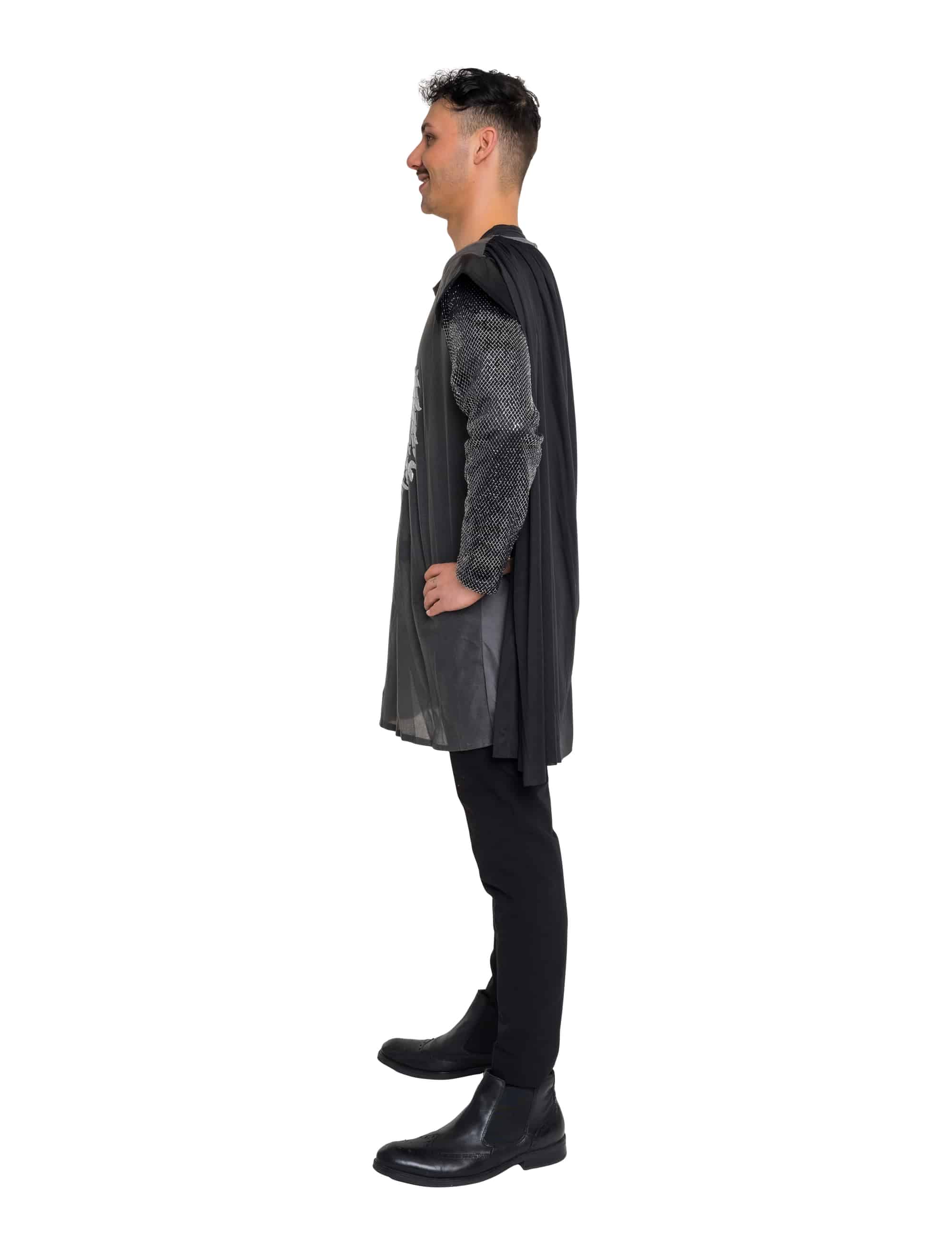 Kostüm Ritter 3-tlg. schwarz/grau L/XL