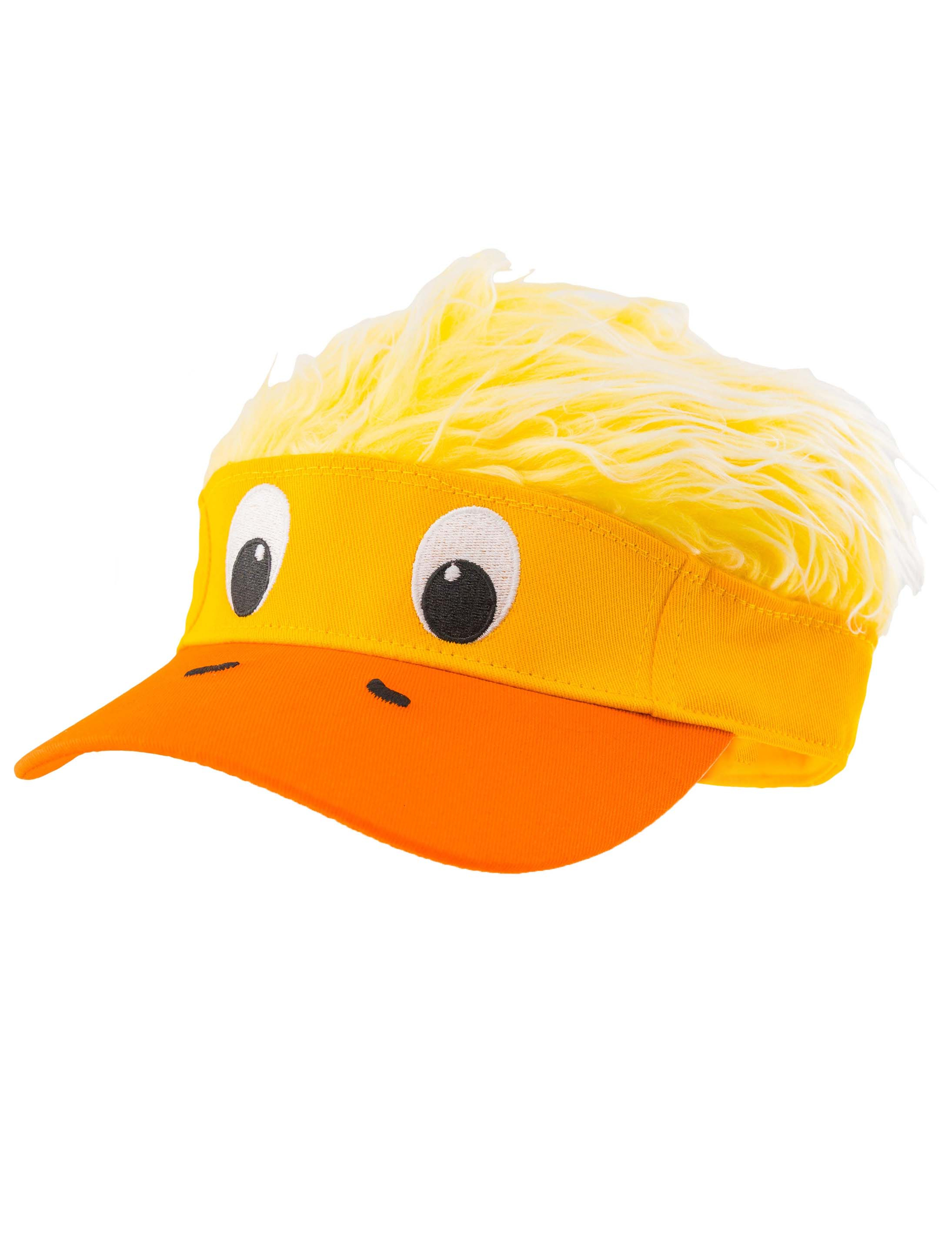 Baseballcap Ente mit Haaren gelb
