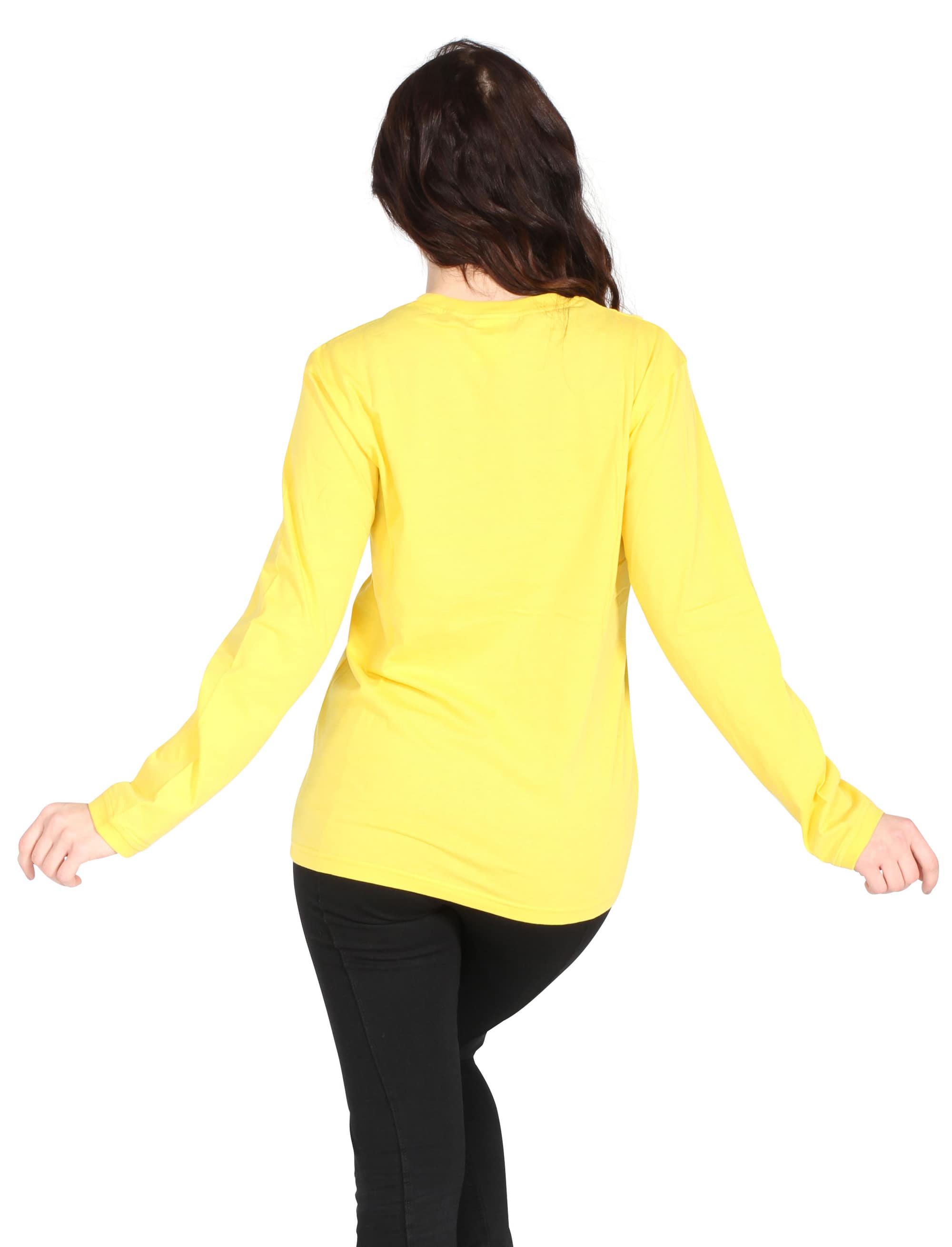 Shirt langarm gelb L