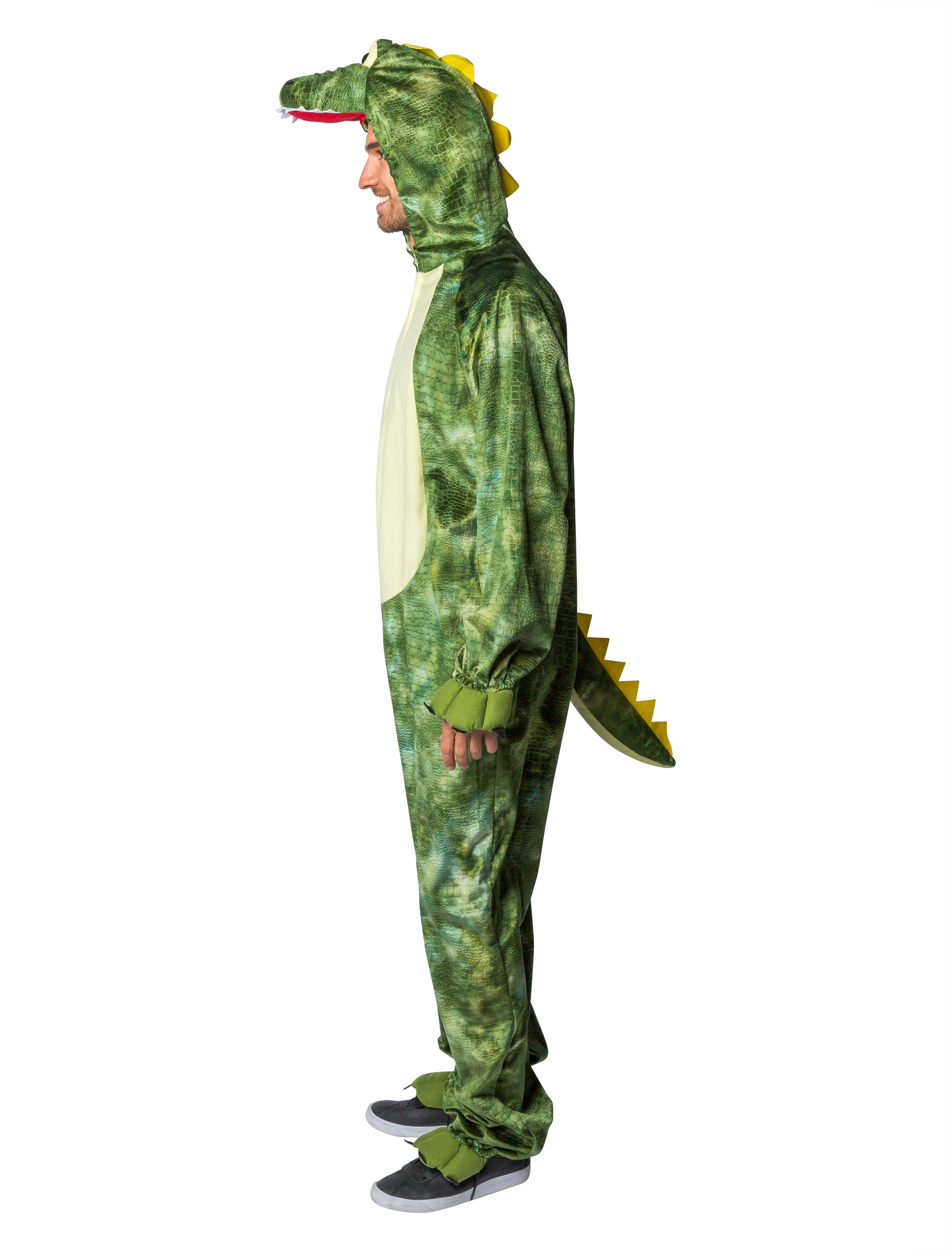 Overall Plüsch Krokodil Herren grün 50-52