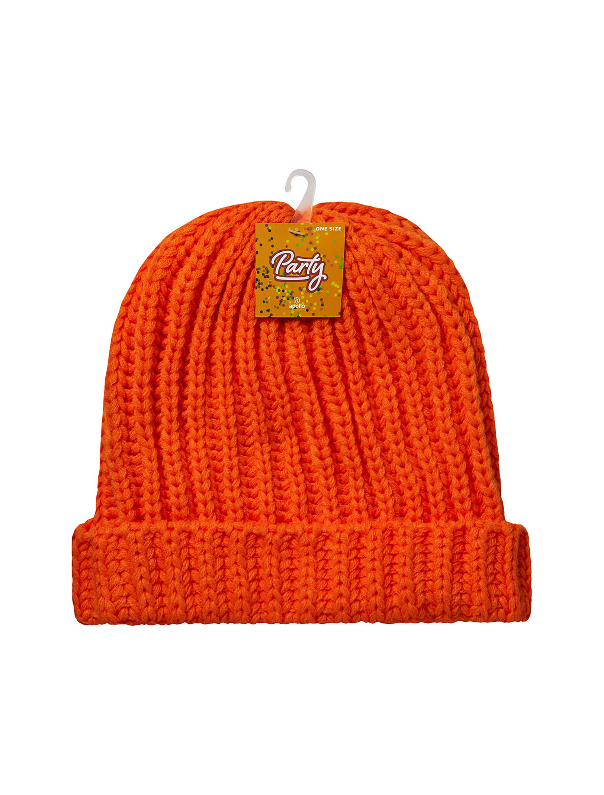 Strickmütze neonorange one size