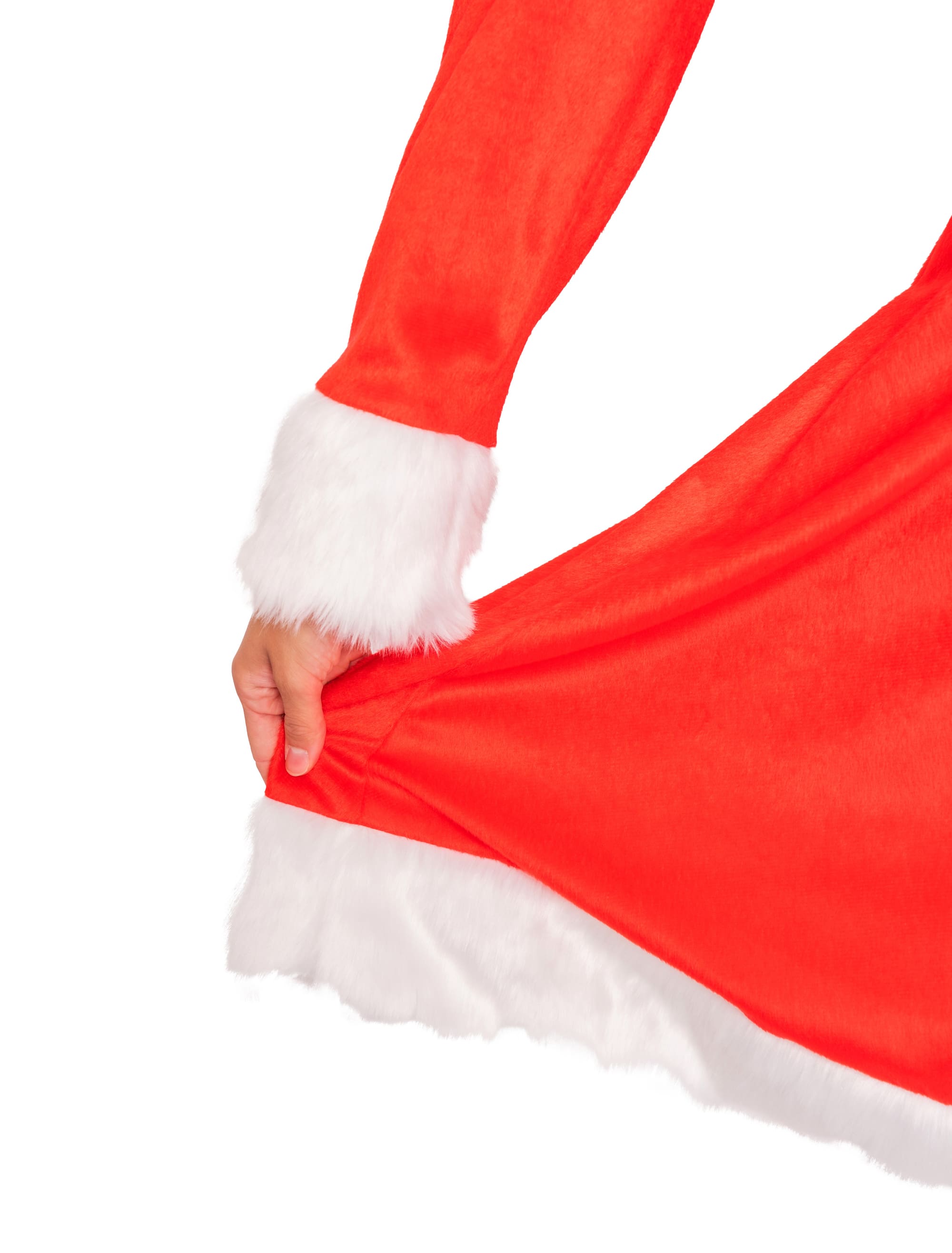 Kleid Nikolaus 2-tlg. Damen rot S/M