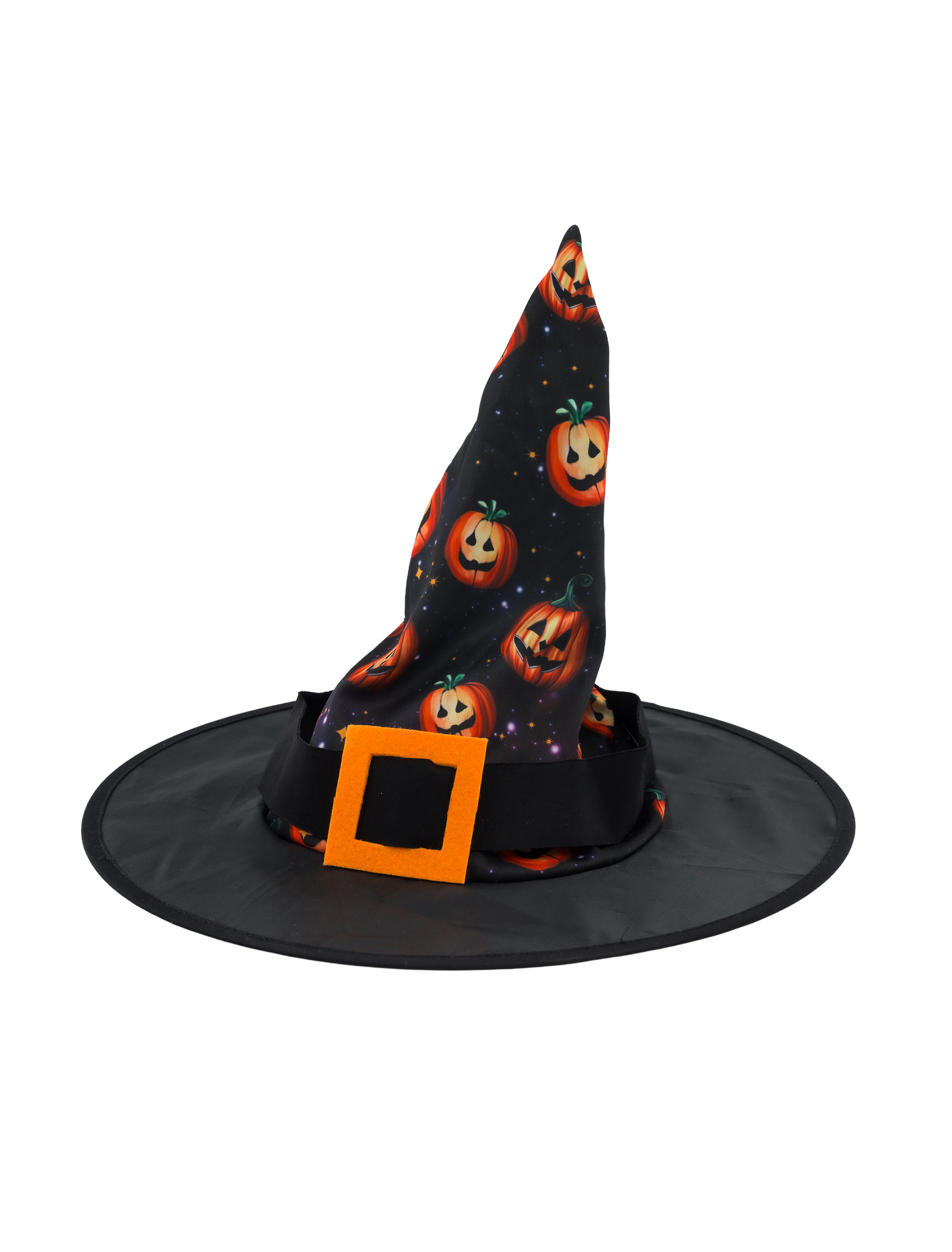 Hexenhut Kürbis Kinder schwarz/orange one size