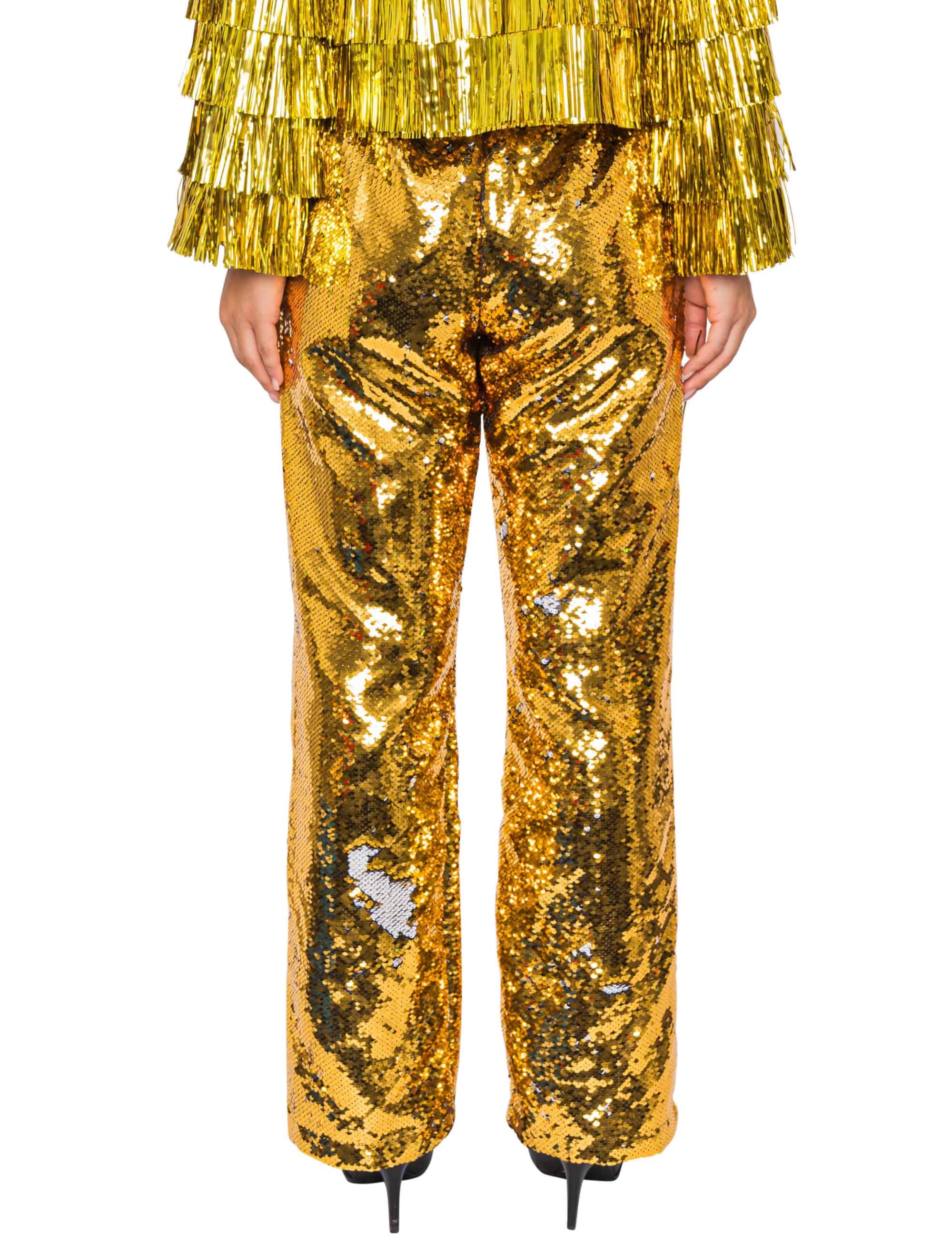 Hose Pailletten Unisex gold 2XL/3XL