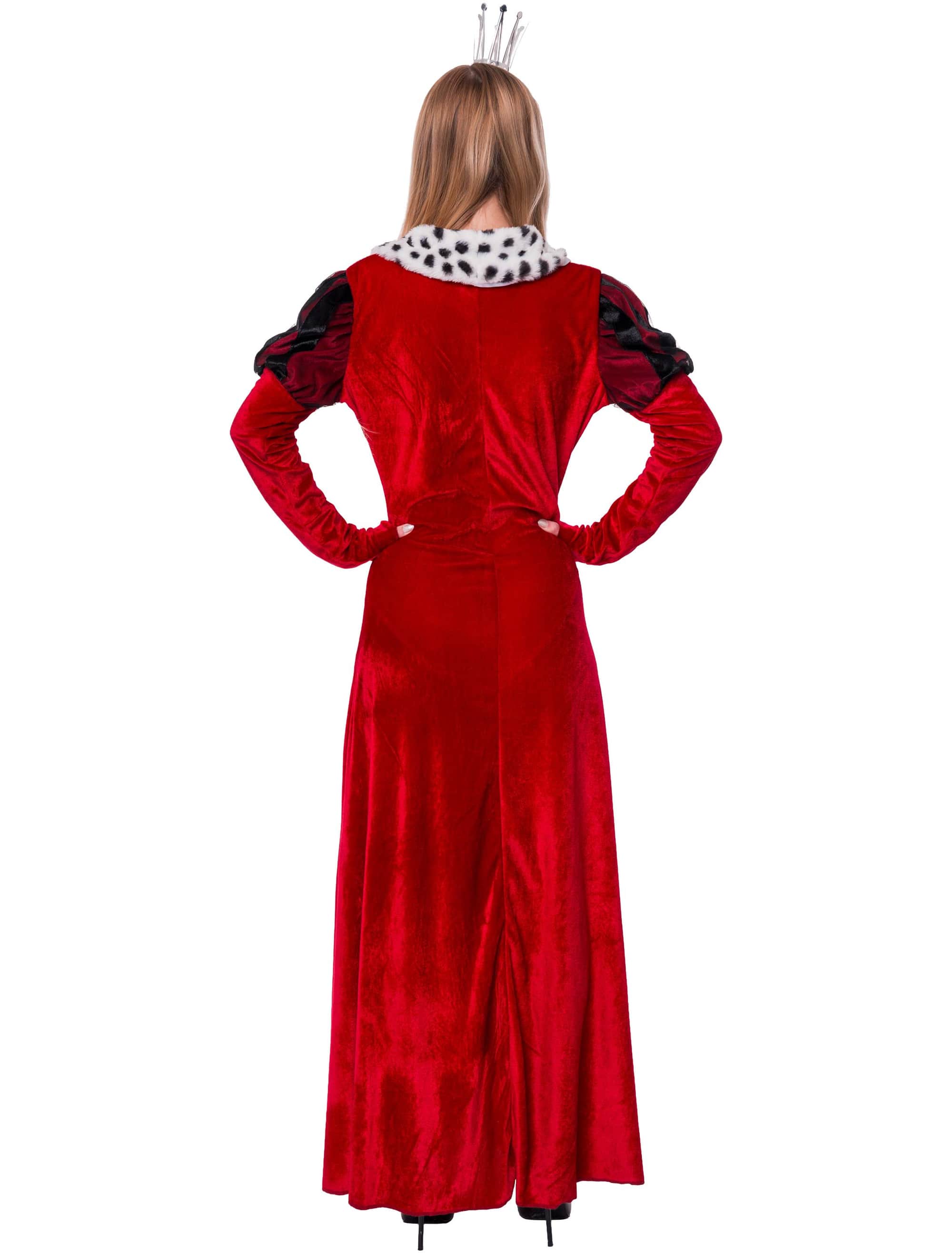 Kleid Tudor deluxe Damen rot/schwarz S/M