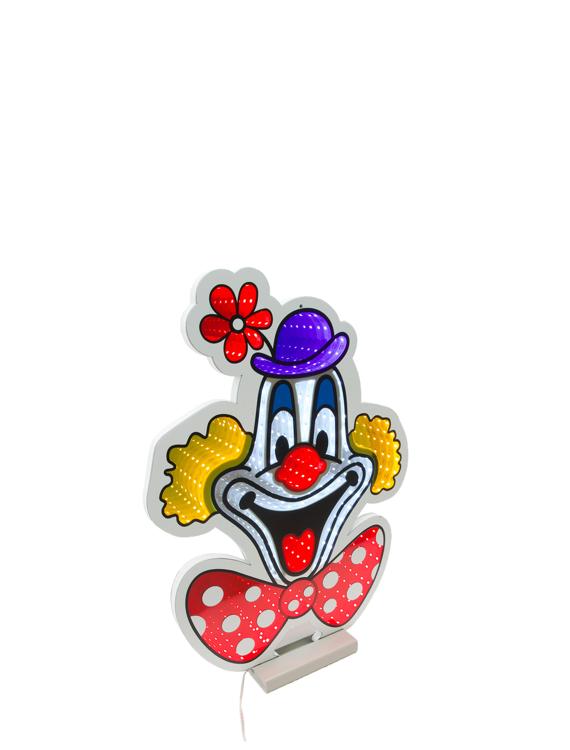 LED Infinity Spiegel Deiters Clown 40cm bunt