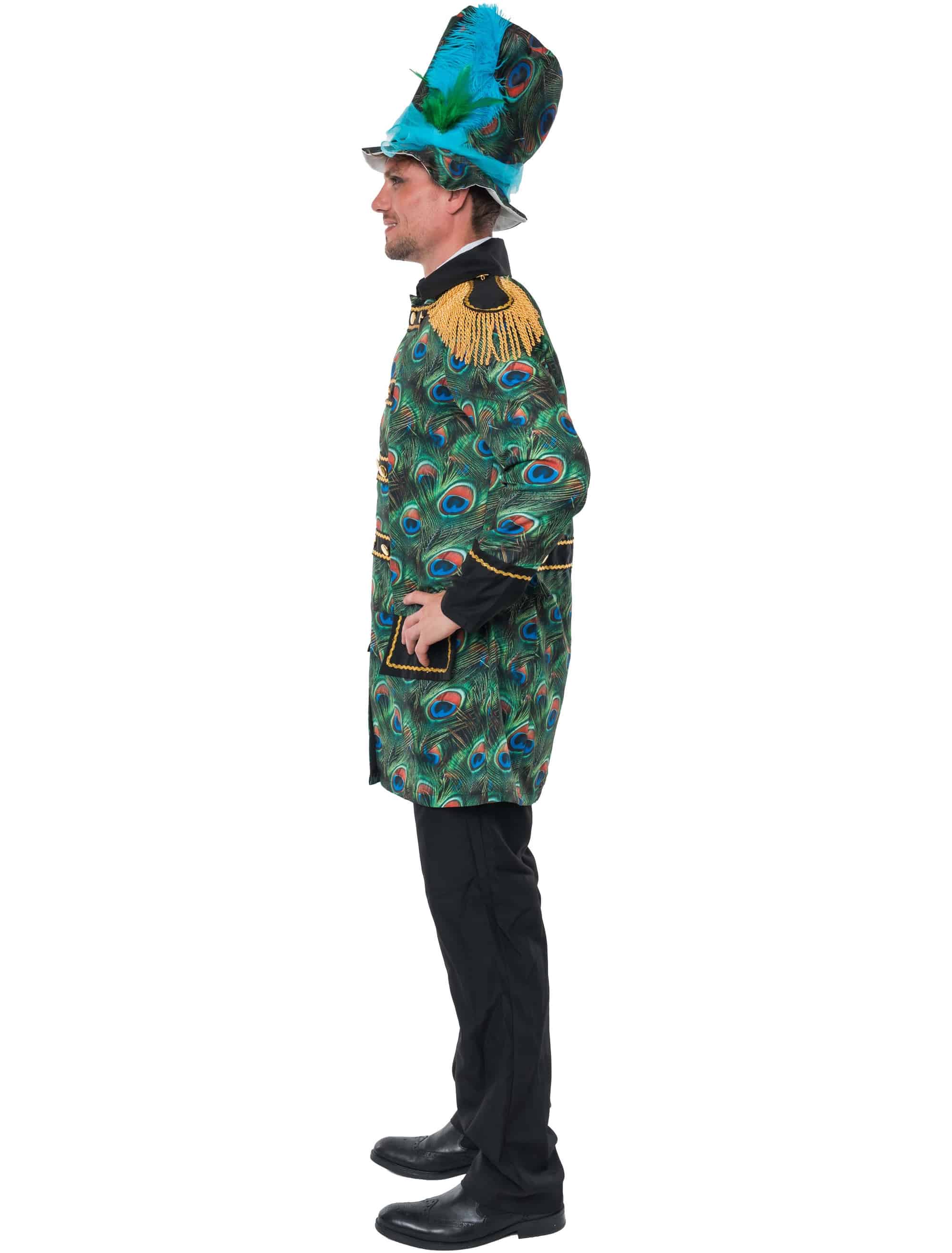 Jacke Pfau mit Epauletten Herren blau/grün M/L