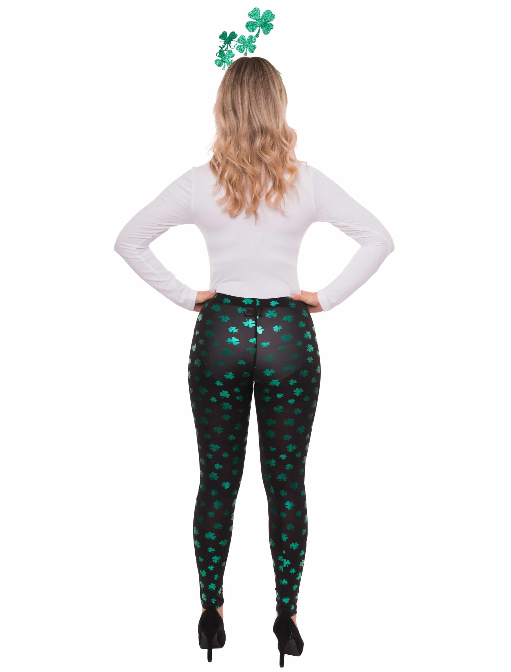 Leggings Kleeblatt grün 2XL/3XL