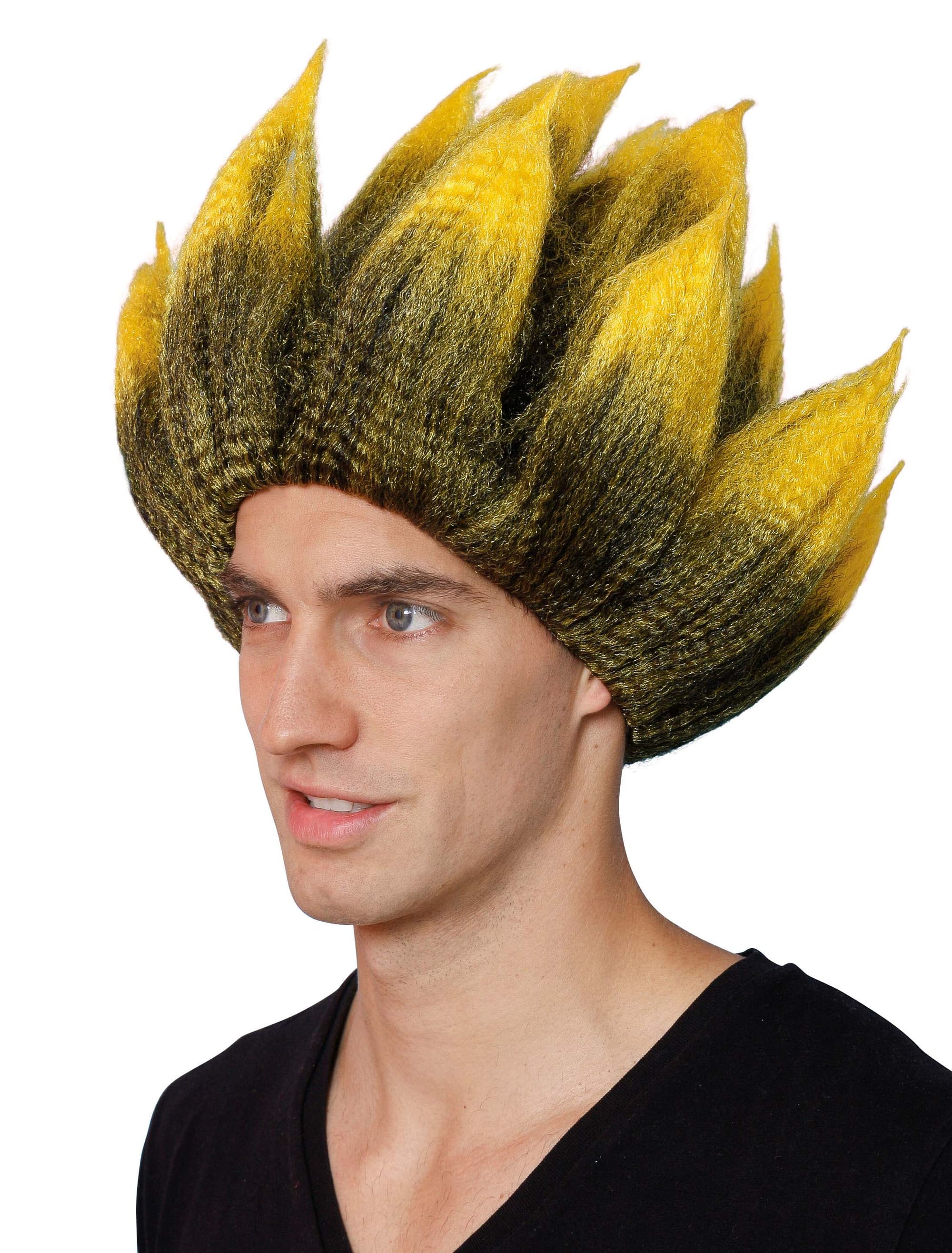 Perücke Anime Herren gelb one size