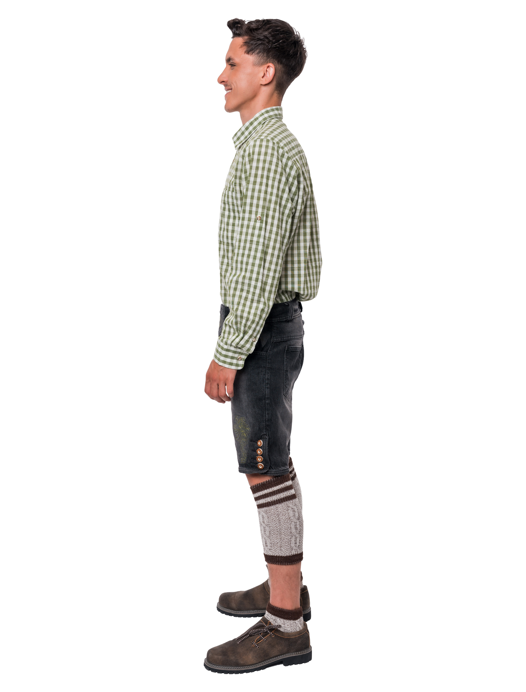Trachtenhemd Marco Herren grün 3XL