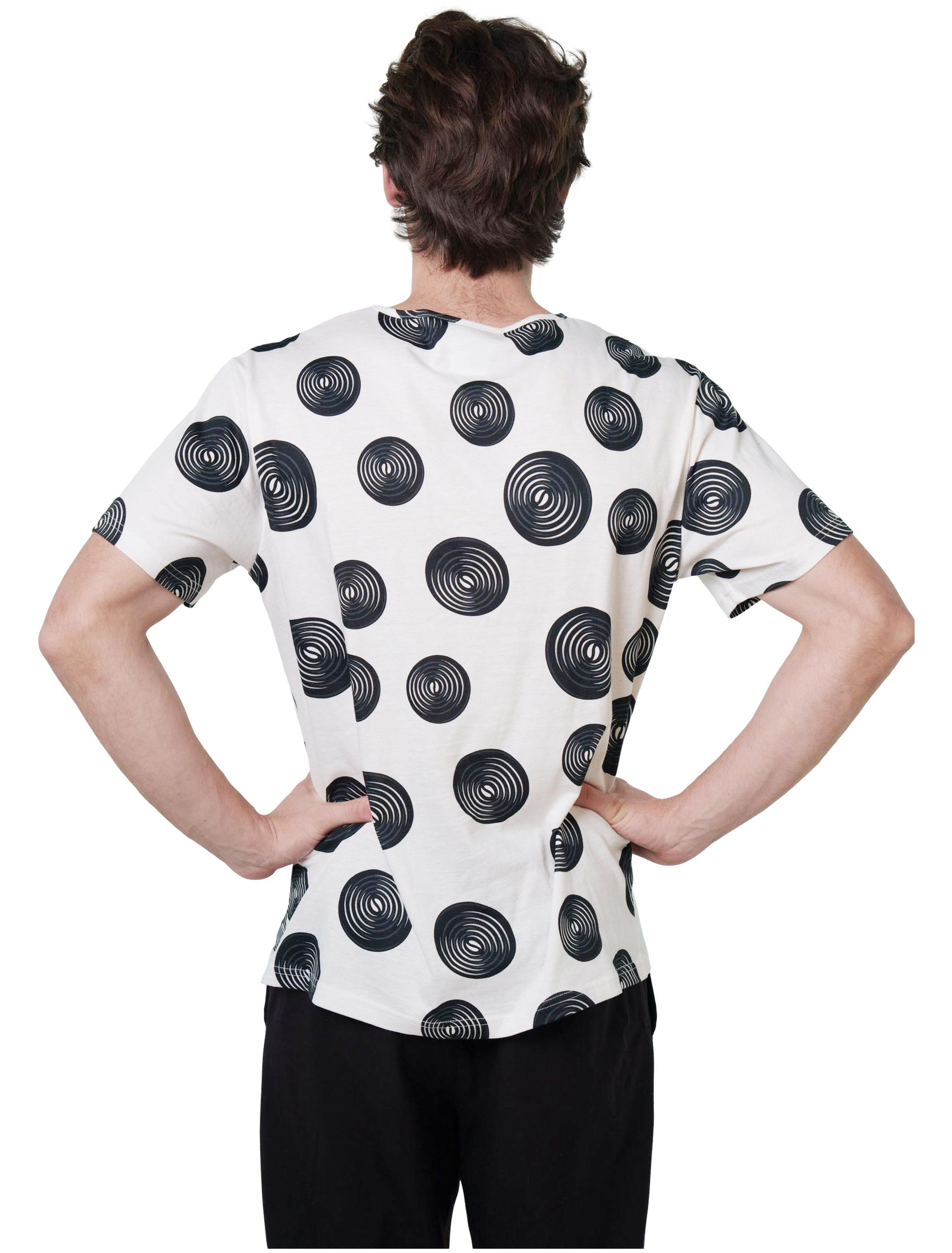 T-Shirt HARIBO Lakritz Schnecken Unisex schwarz/weiß L