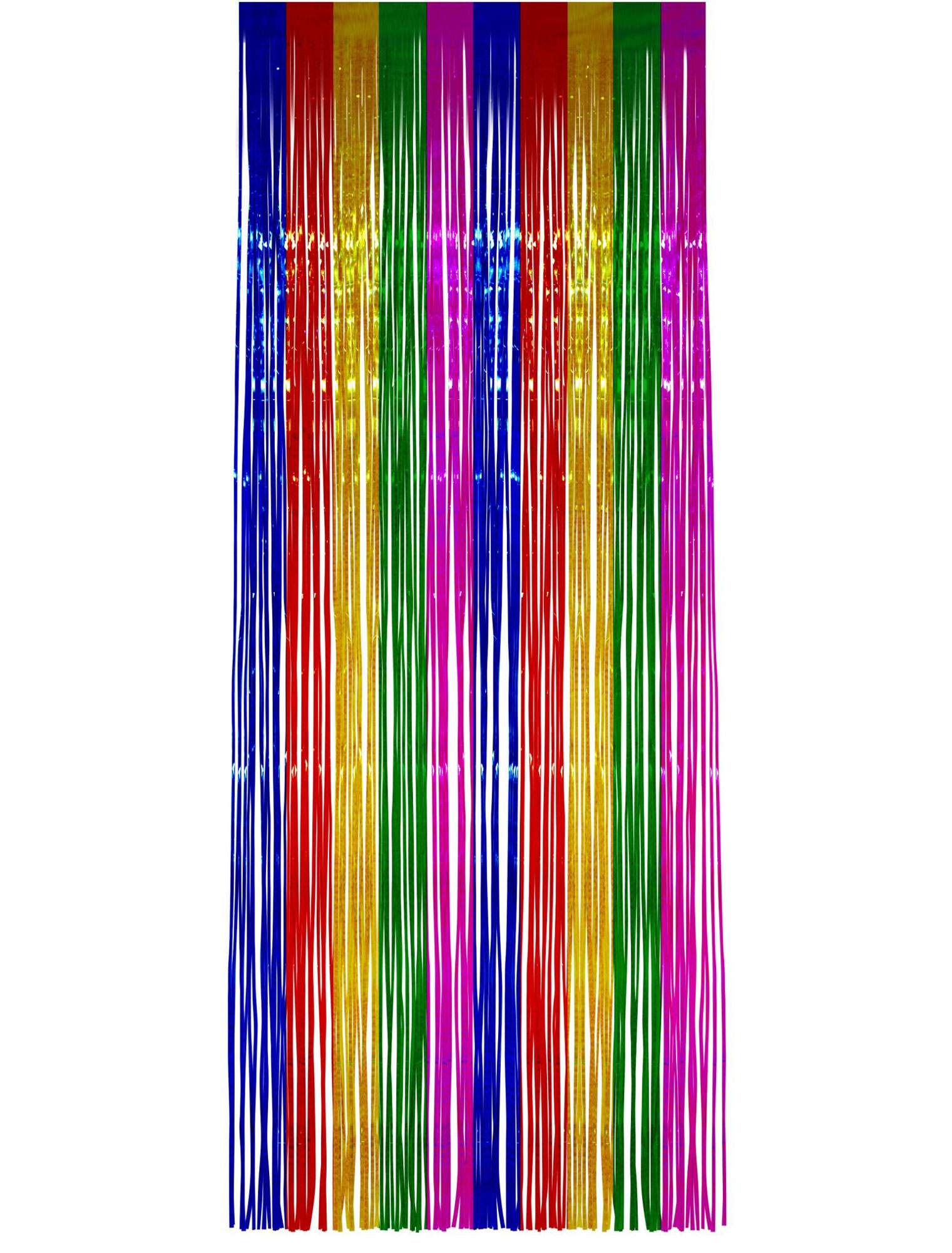 Lamettavorhang  0,91 m x 2,44 m rainbow