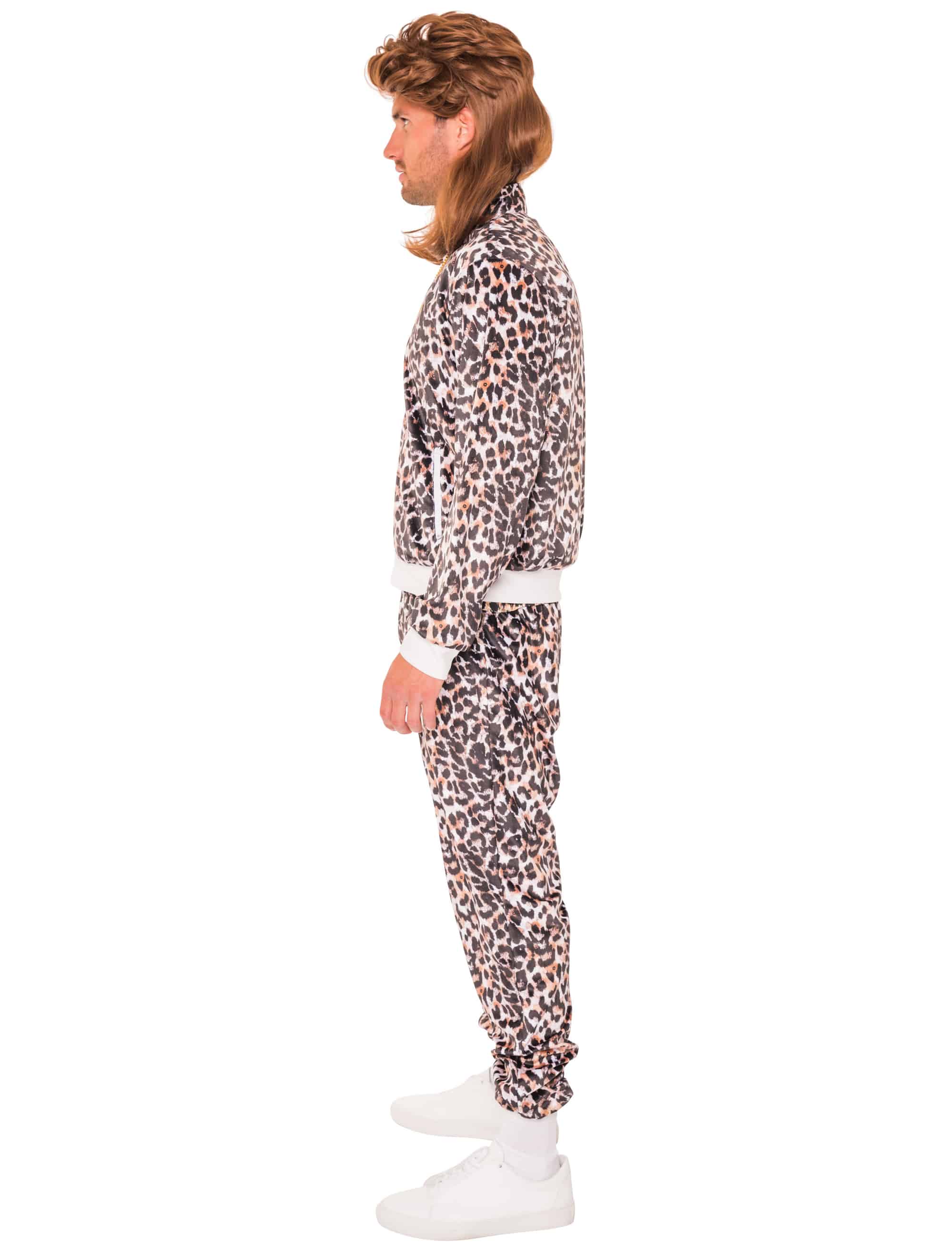 Jogginganzug Leopard 2-tlg. Herren braun L/XL