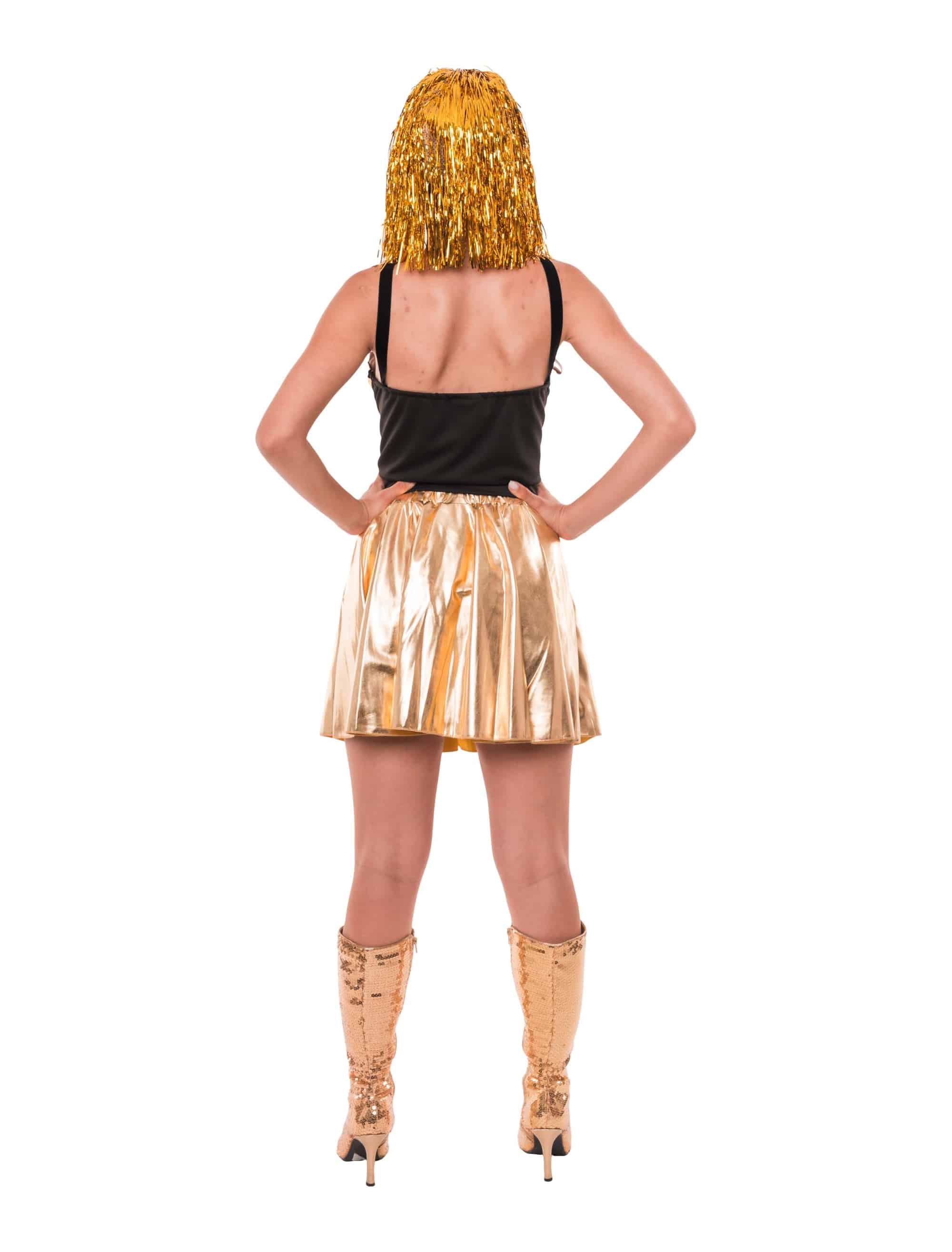 Cropped Top Spiegelmosaik Damen gold XXS/XS