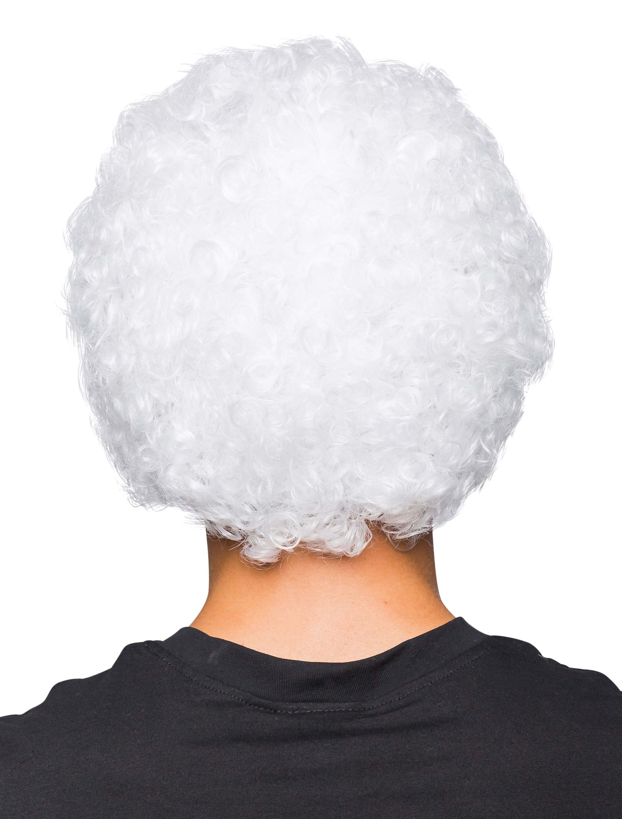 Perücke Clown Locken weiß one size
