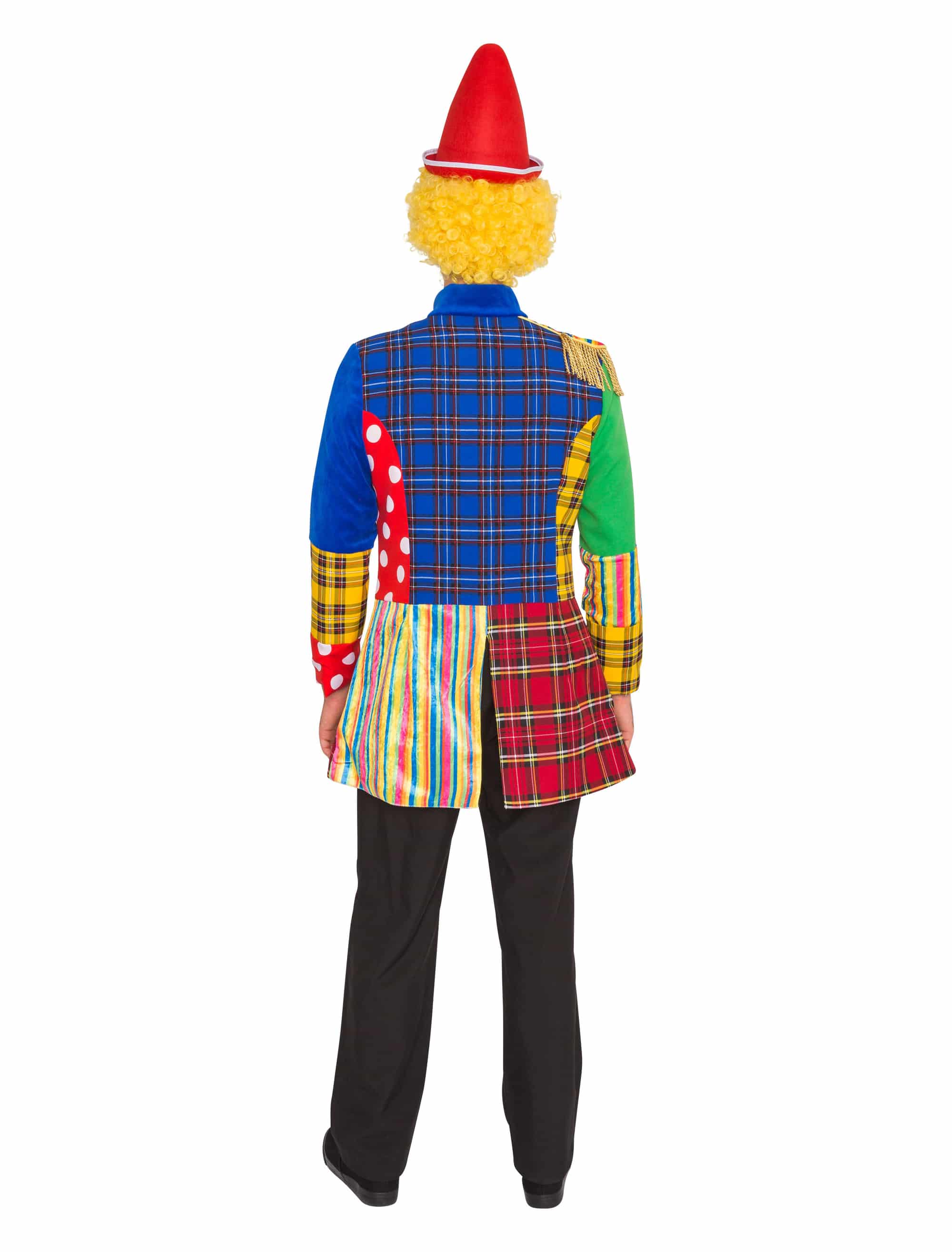 Mantel Clown Herren bunt S