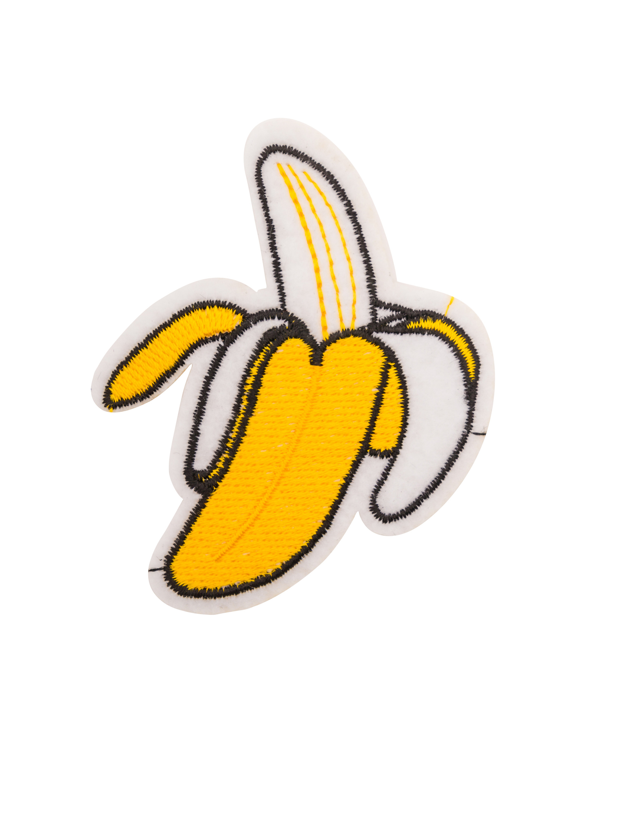 Bügelpatch Banane 8cm gelb