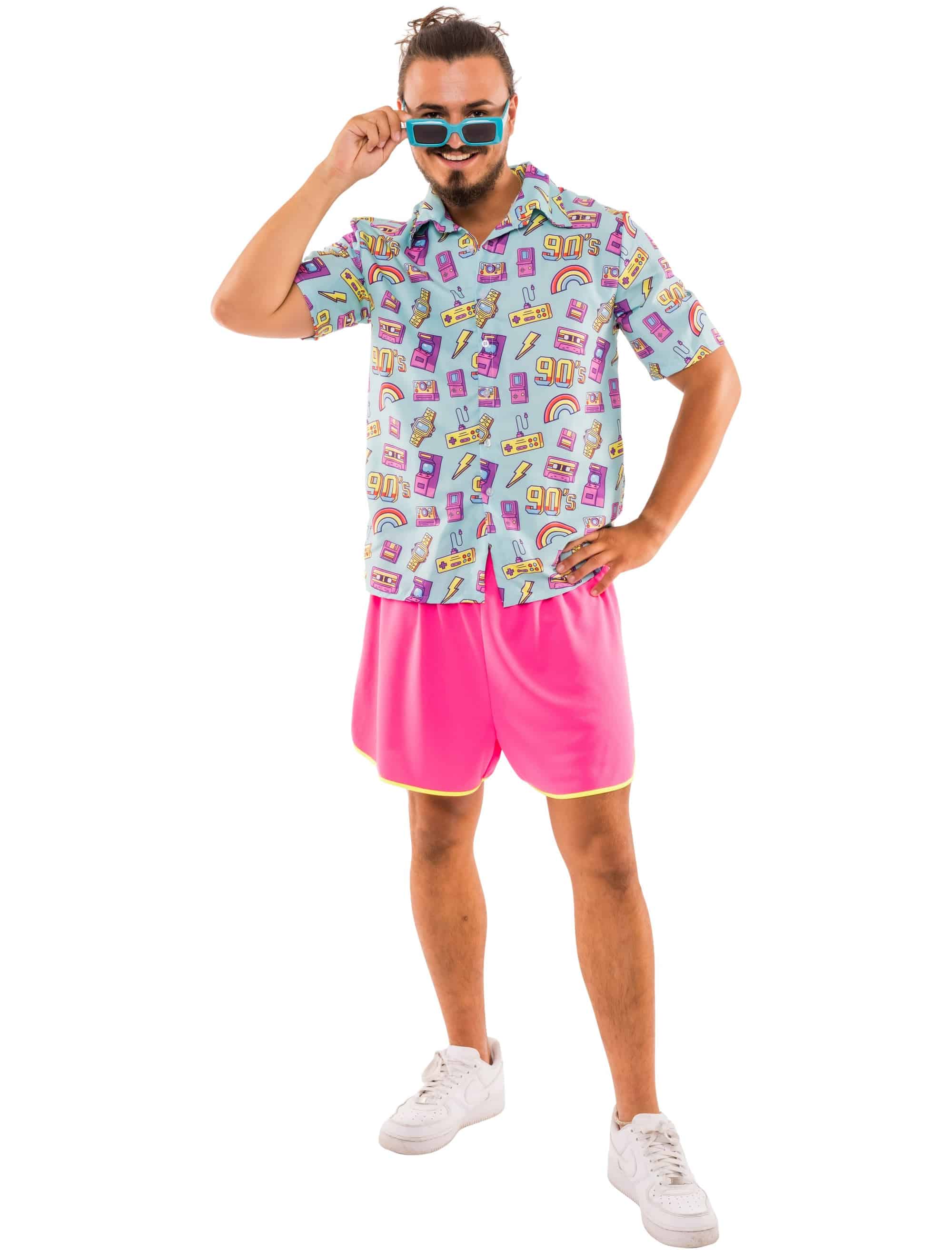 Hemd mit Print Gamer Herren grün M