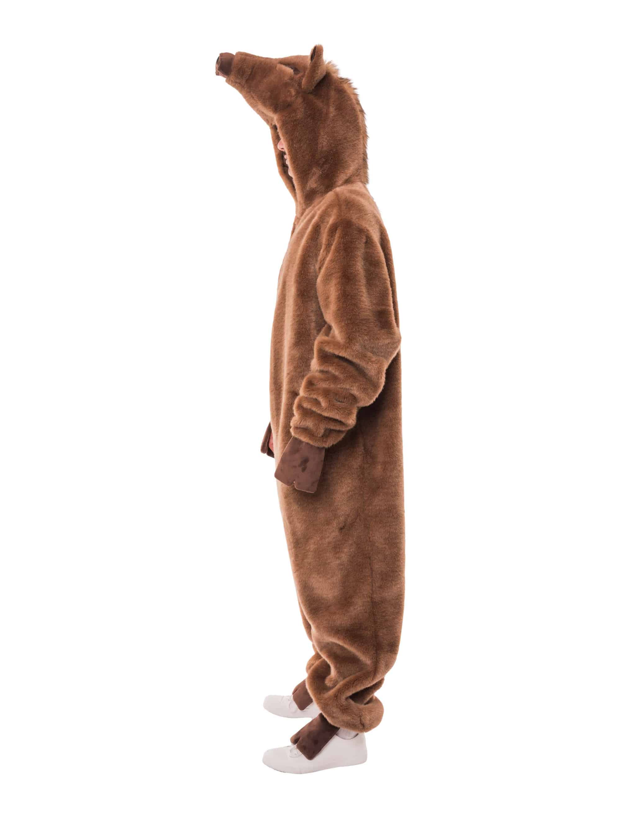 Overall Plüsch de luxe Wildschwein Herren braun 50/52