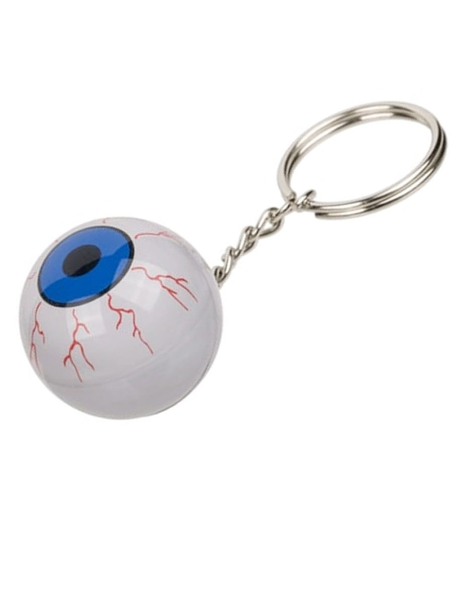 Schlüsselanhänger Auge blau/weiß