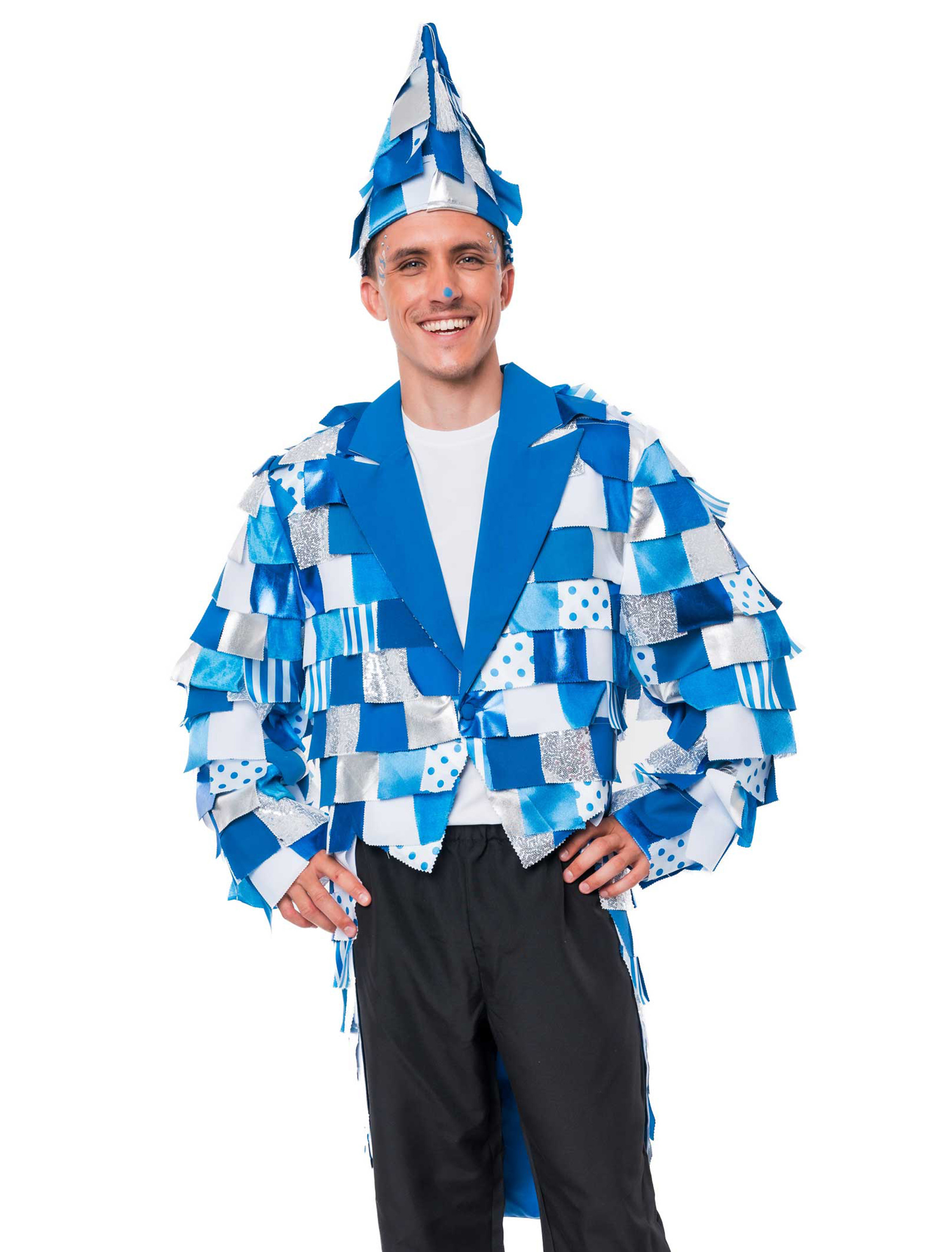 Lappenfrack deluxe Herren blau/weiß 50
