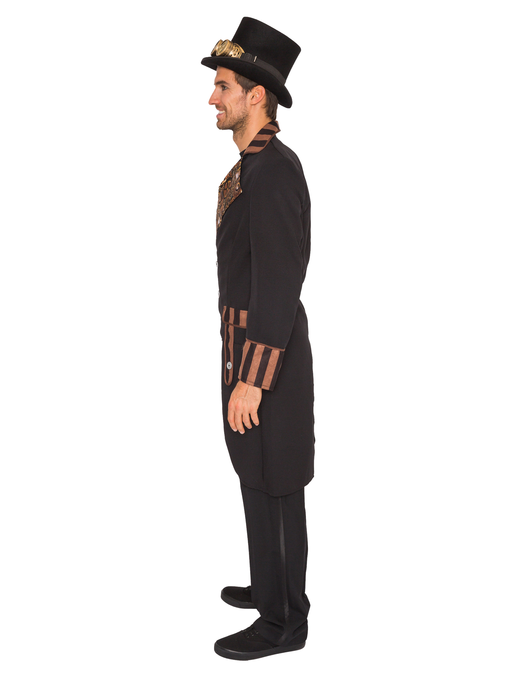 Frack Steampunk Herren schwarz S