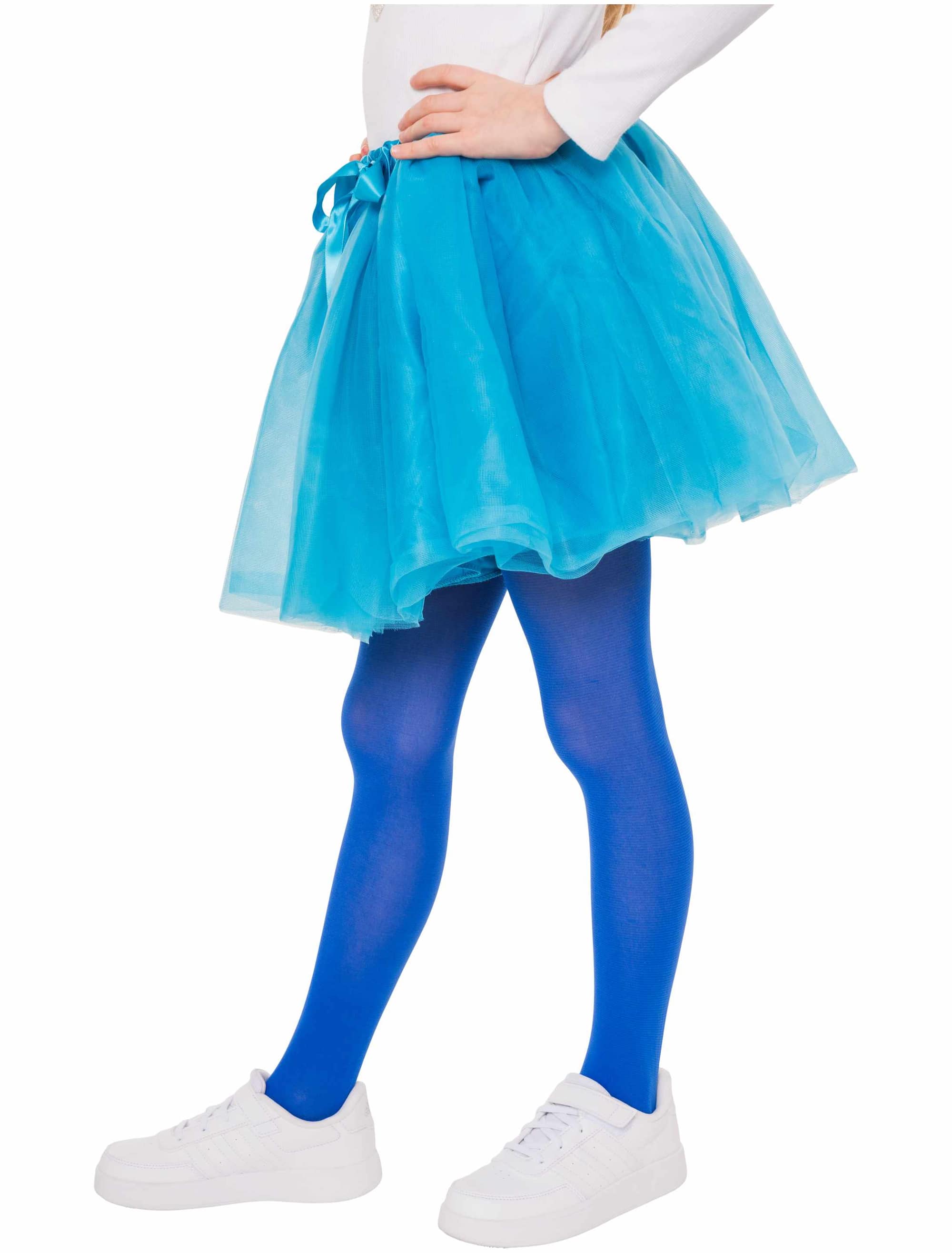 Strumpfhose Kinder blau 116/128