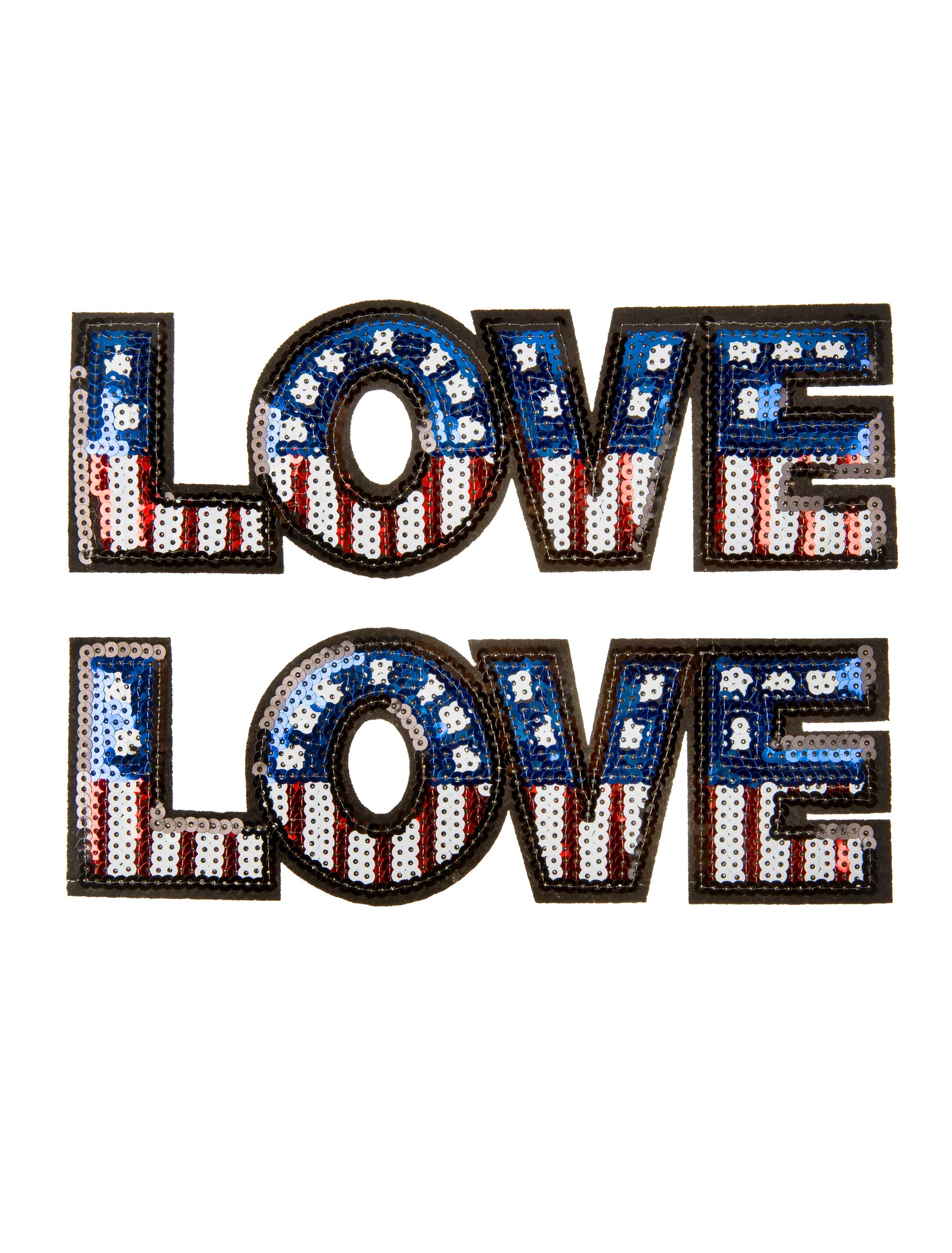 Bügelpatch Love America 2Stk.