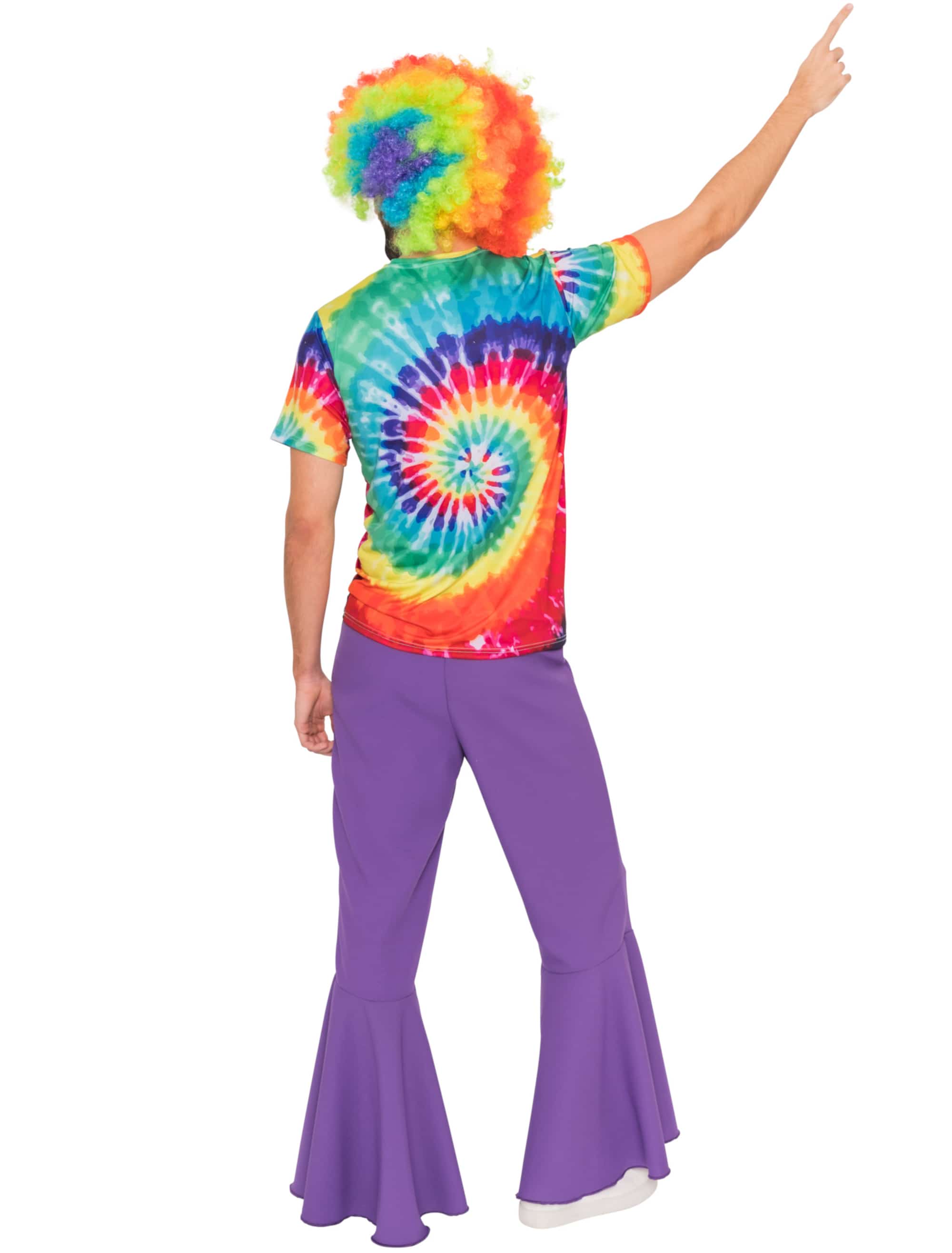 T-Shirt Batik Herren rainbow L/XL