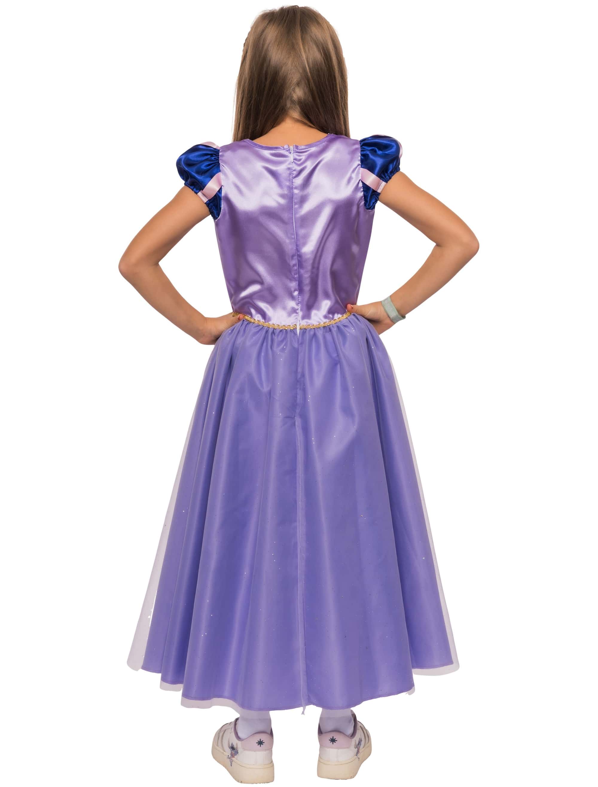 Kleid Prinzessin Unifarben Mädchen lila 152