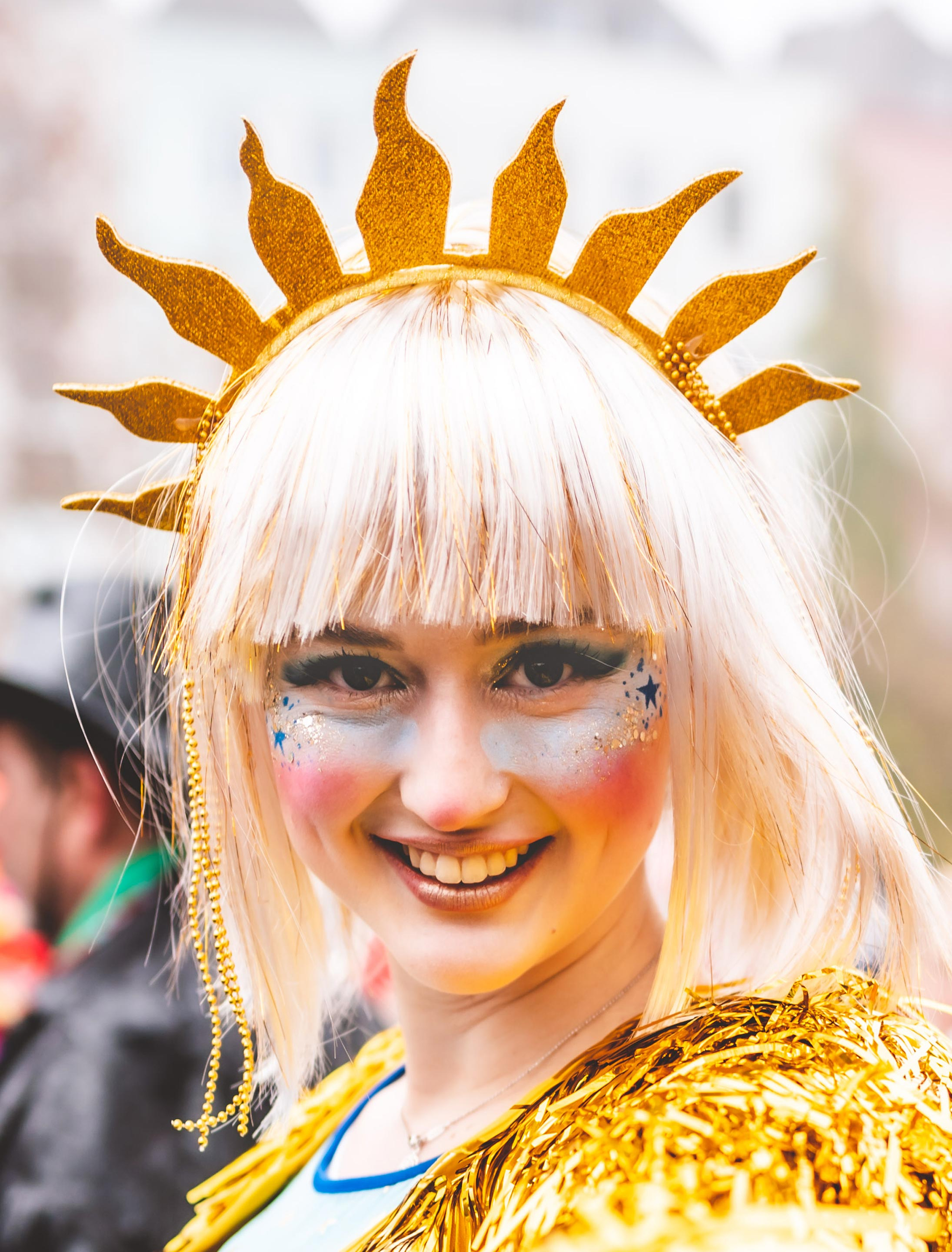 Haarreif Sonnenstrahlen Damen gold