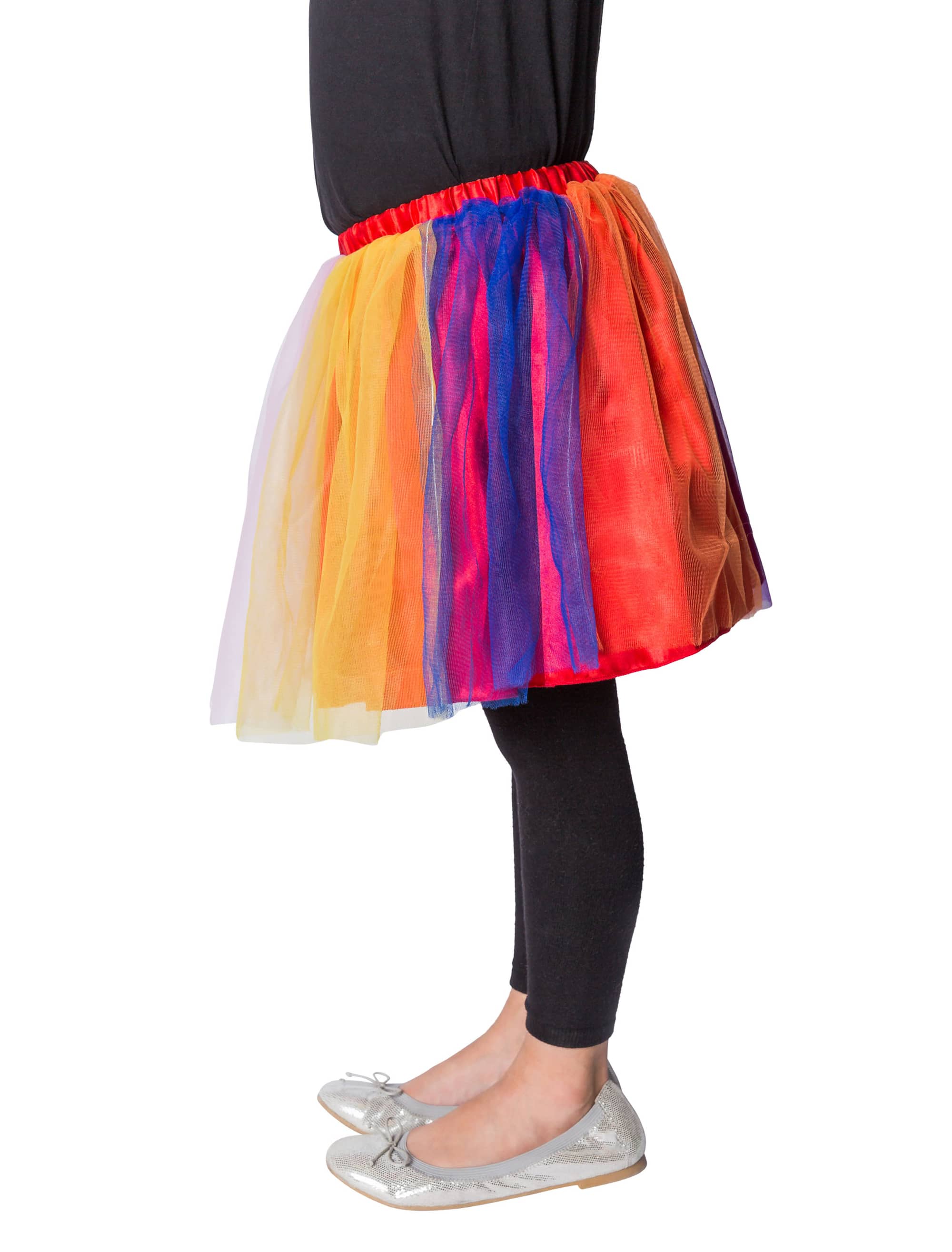 Petticoat Regenbogen Kinder rot