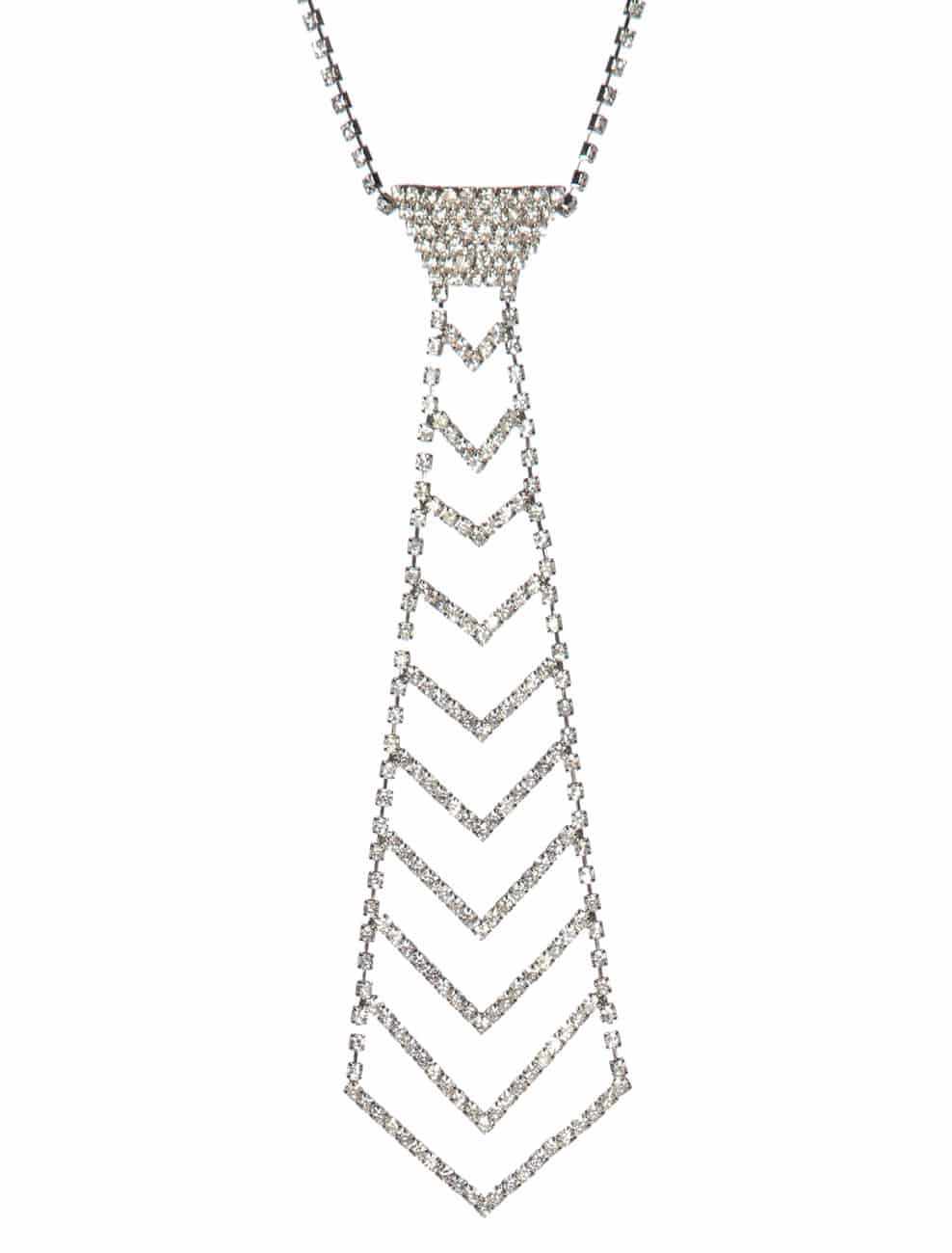 Kette Krawatte Strass