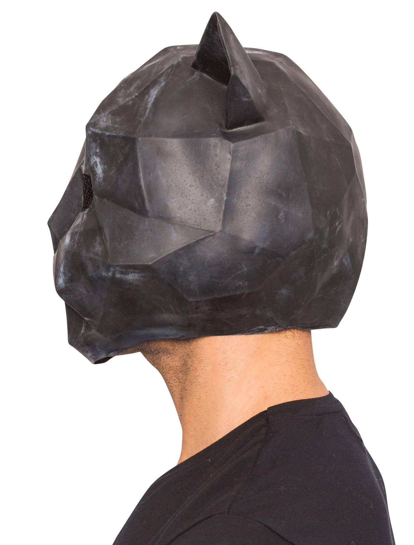 Latexmaske schwarze Katze