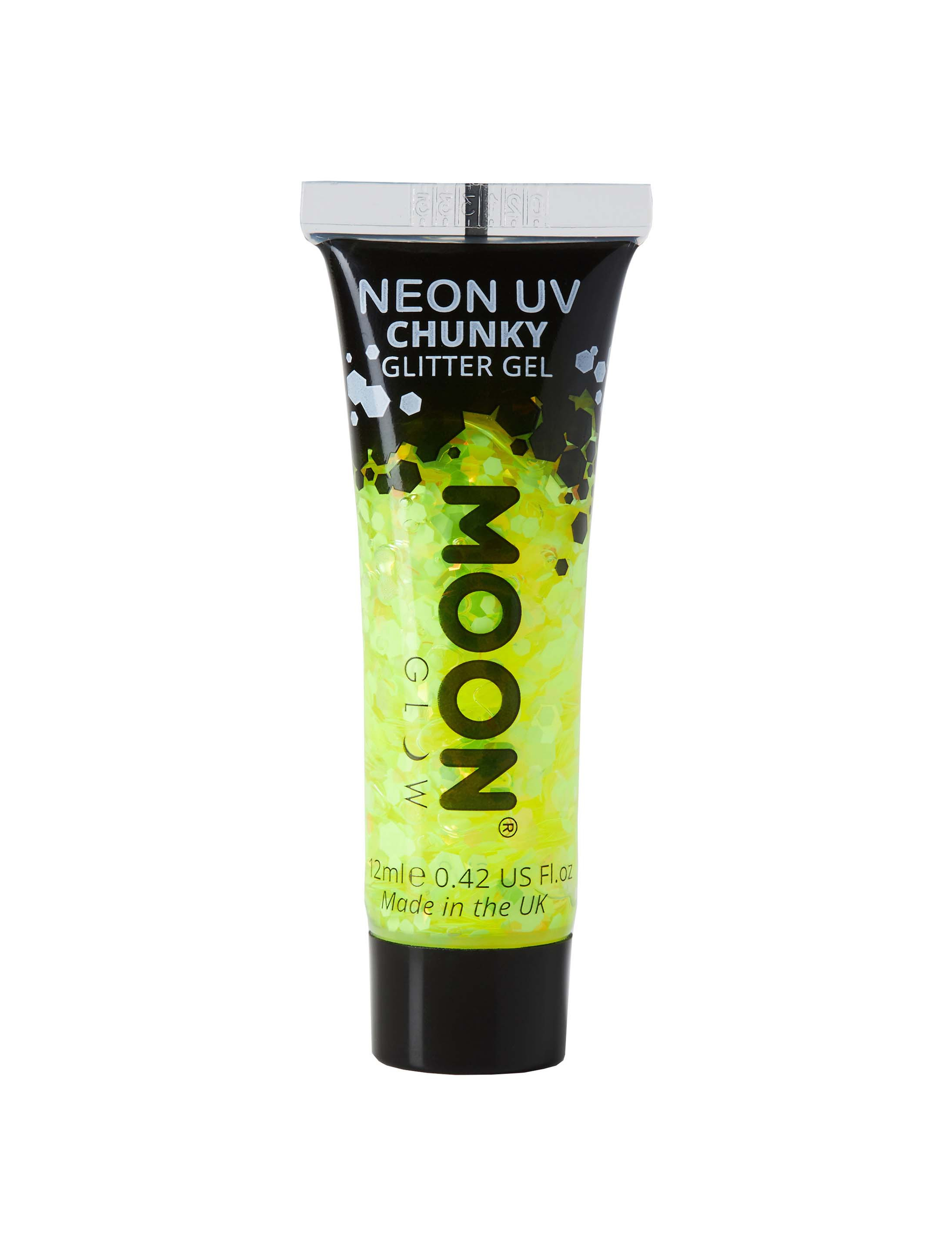 Glitzergel Chunky Neon UV 12ml neongelb