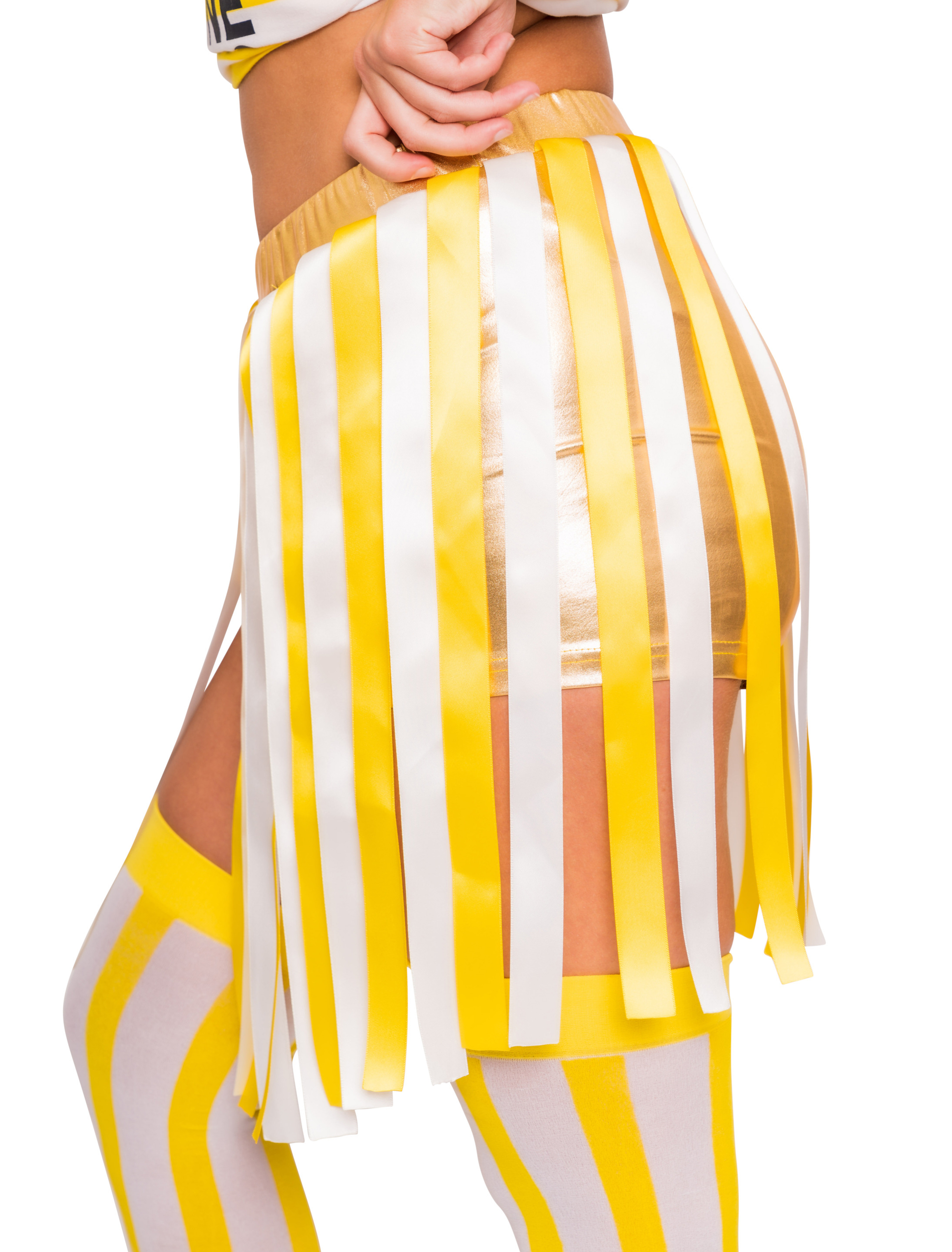 JIS Shorts Jeck im Sunnesching gold mit Fransen Damen goldgelb S/M