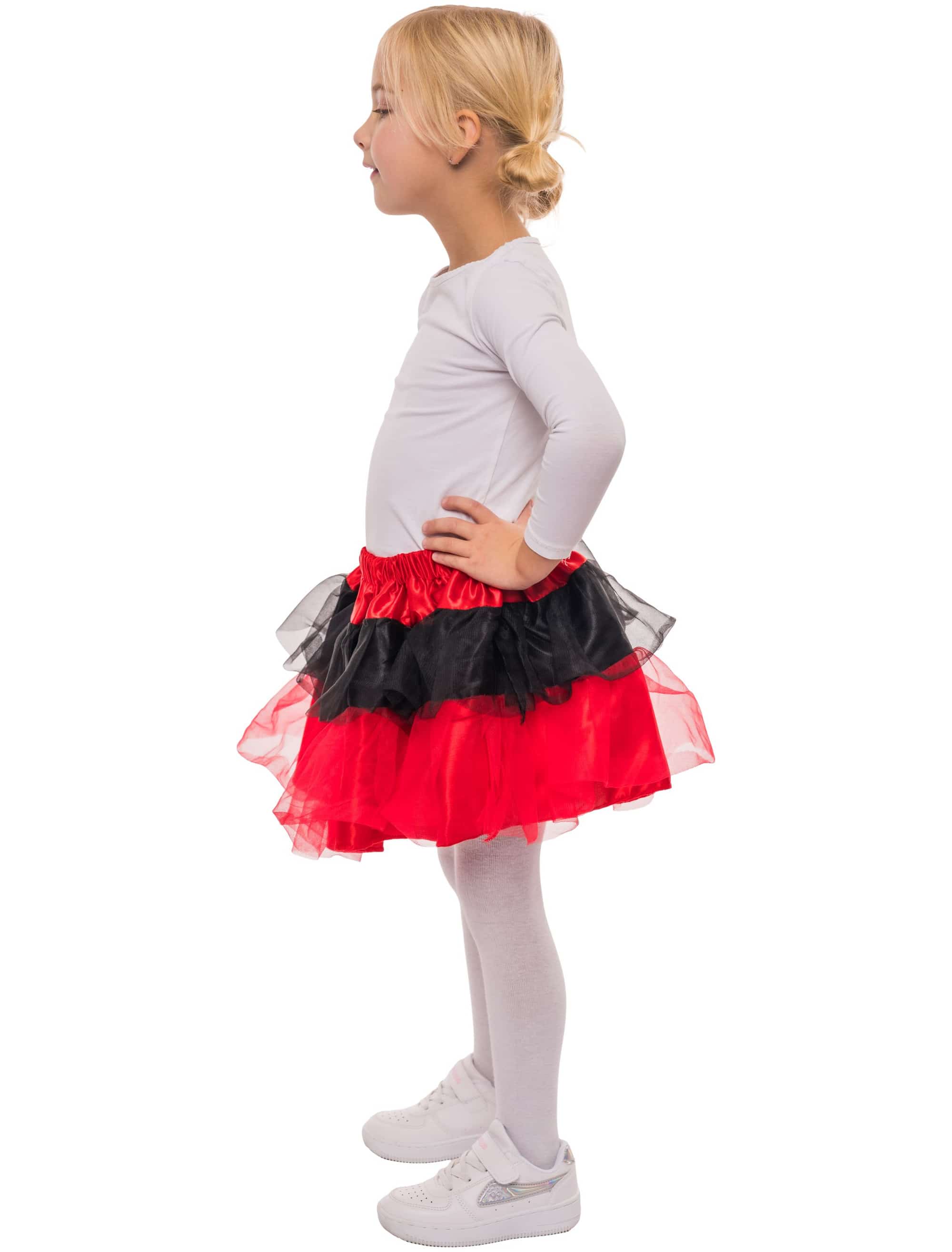 Petticoat Kinder schwarz/rot one size