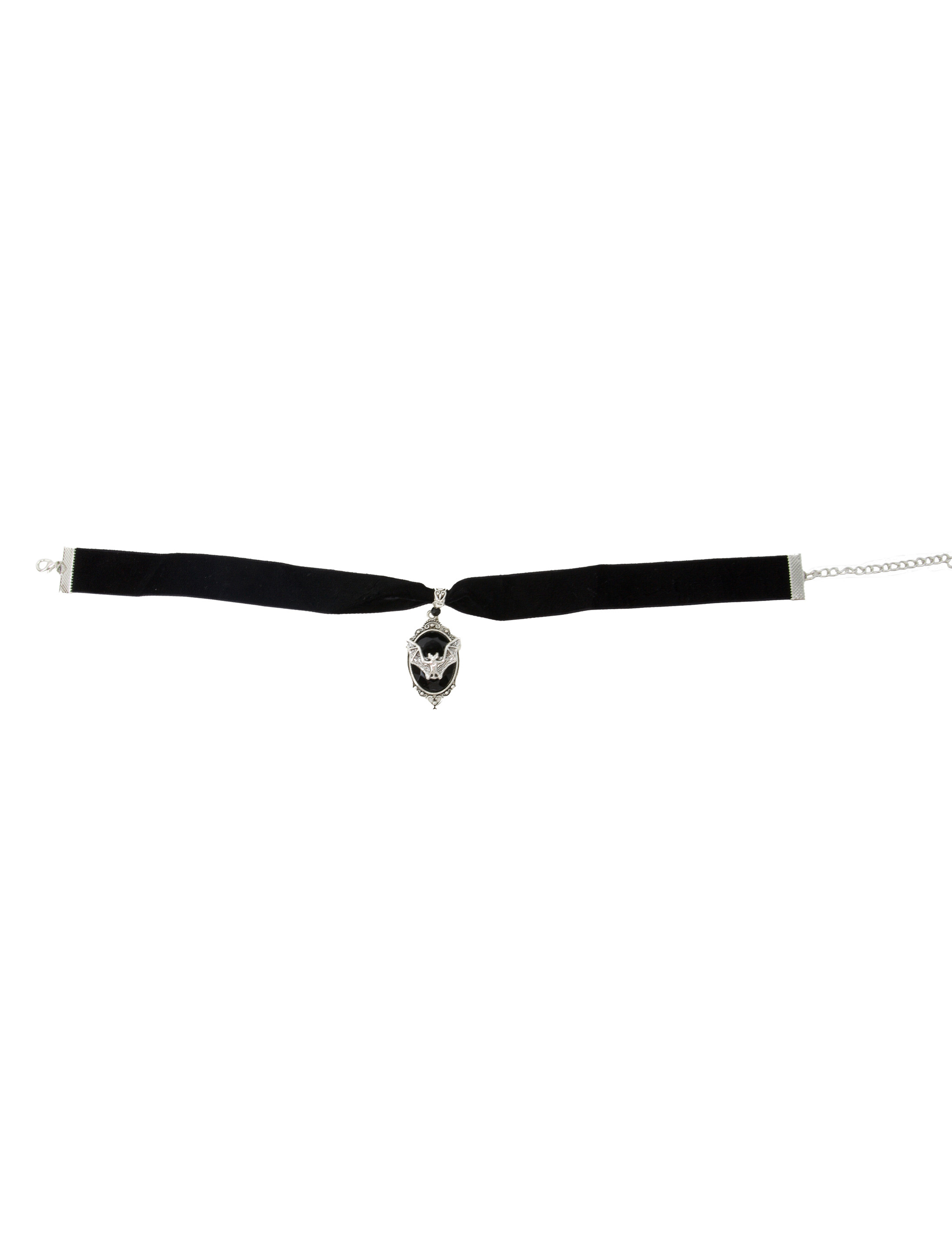Choker Fledermaus silber/schwarz