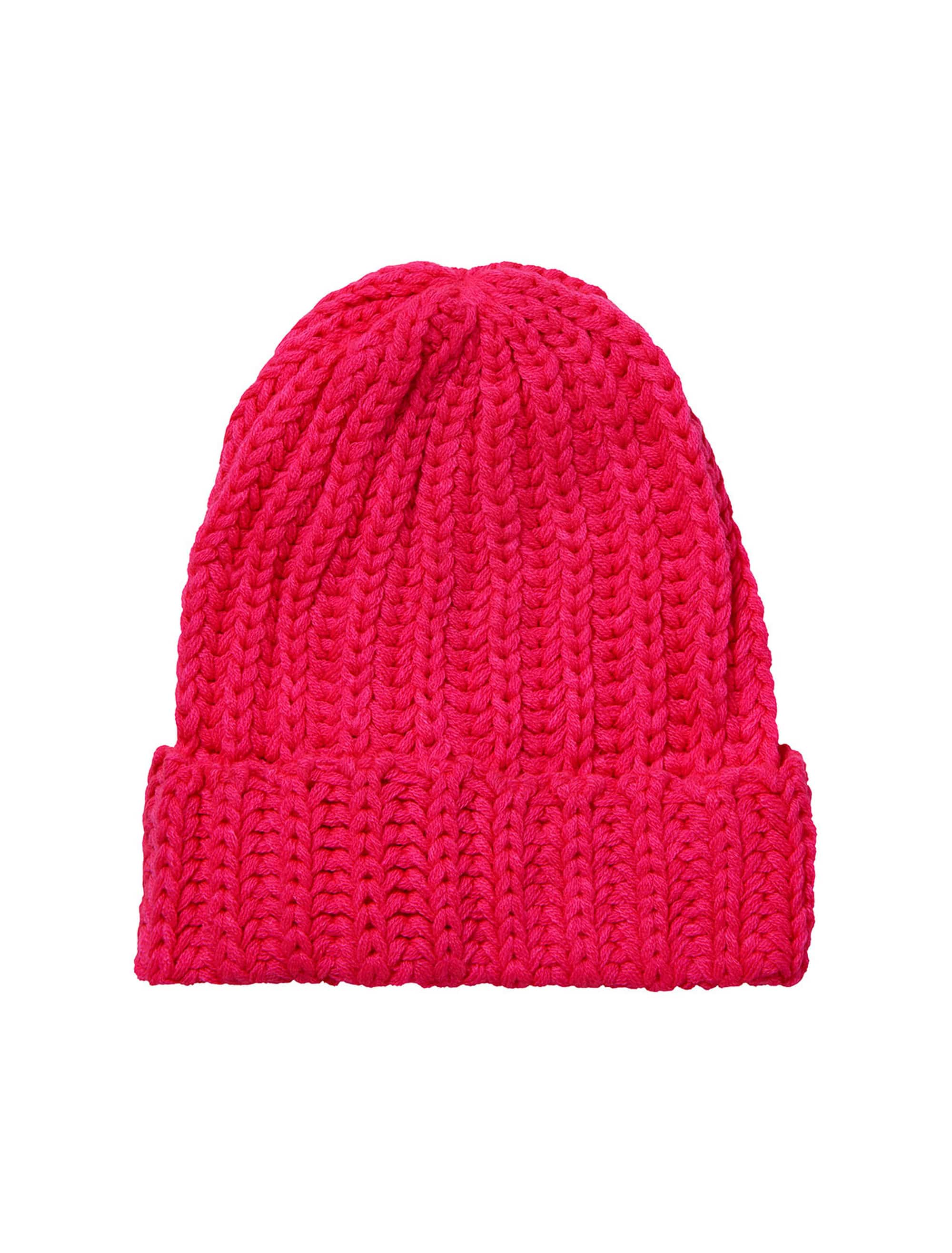 Strickmütze neonpink one size