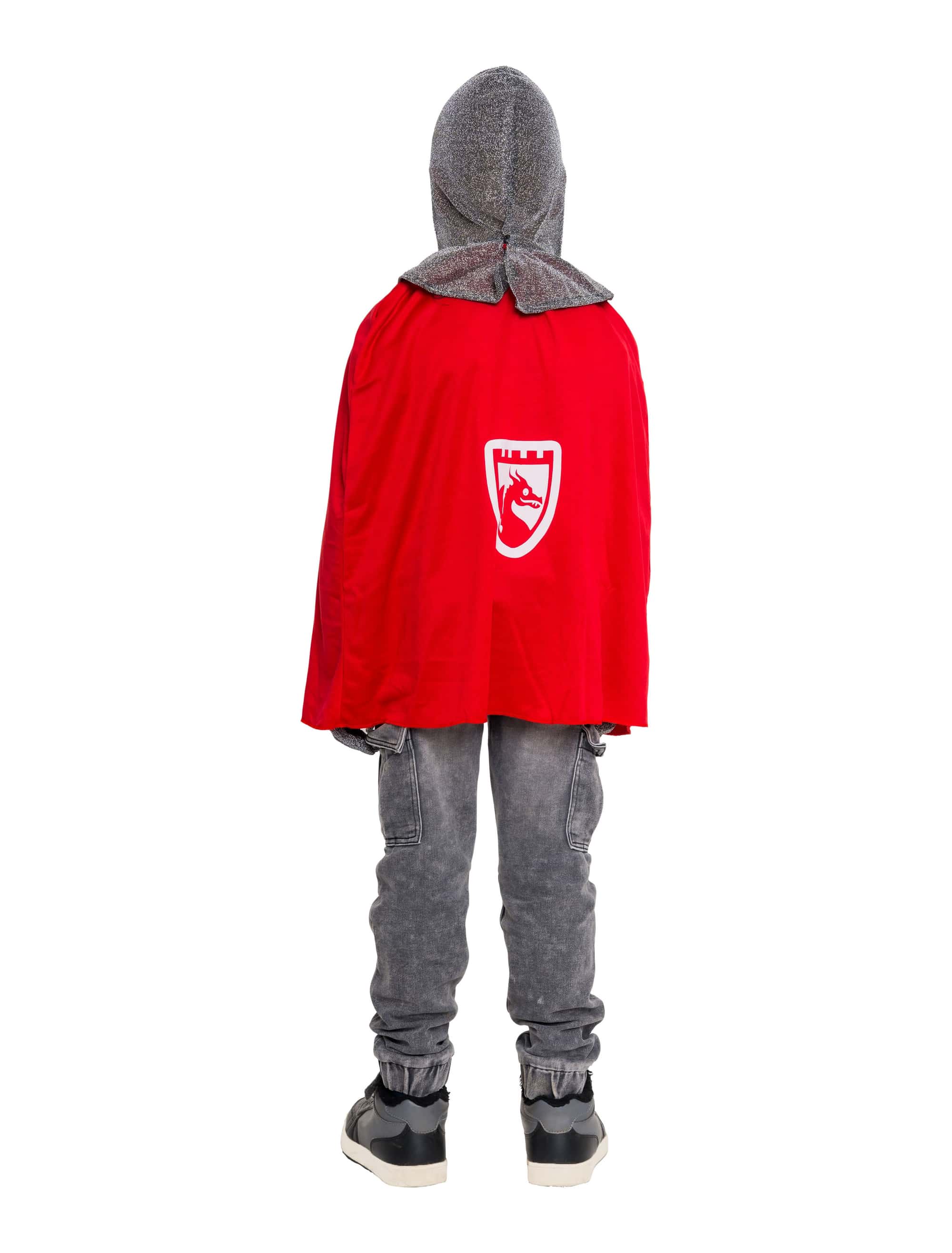 Kostüm Ritter Trenk 2-tlg. rot/grau one size