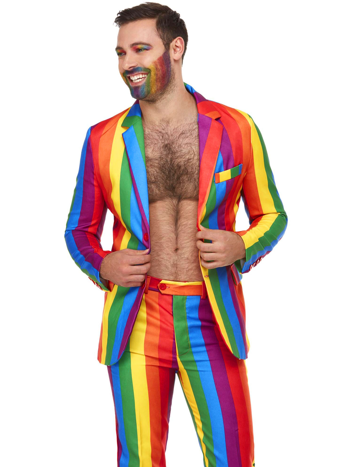 Anzug 3-tlg. rainbow L