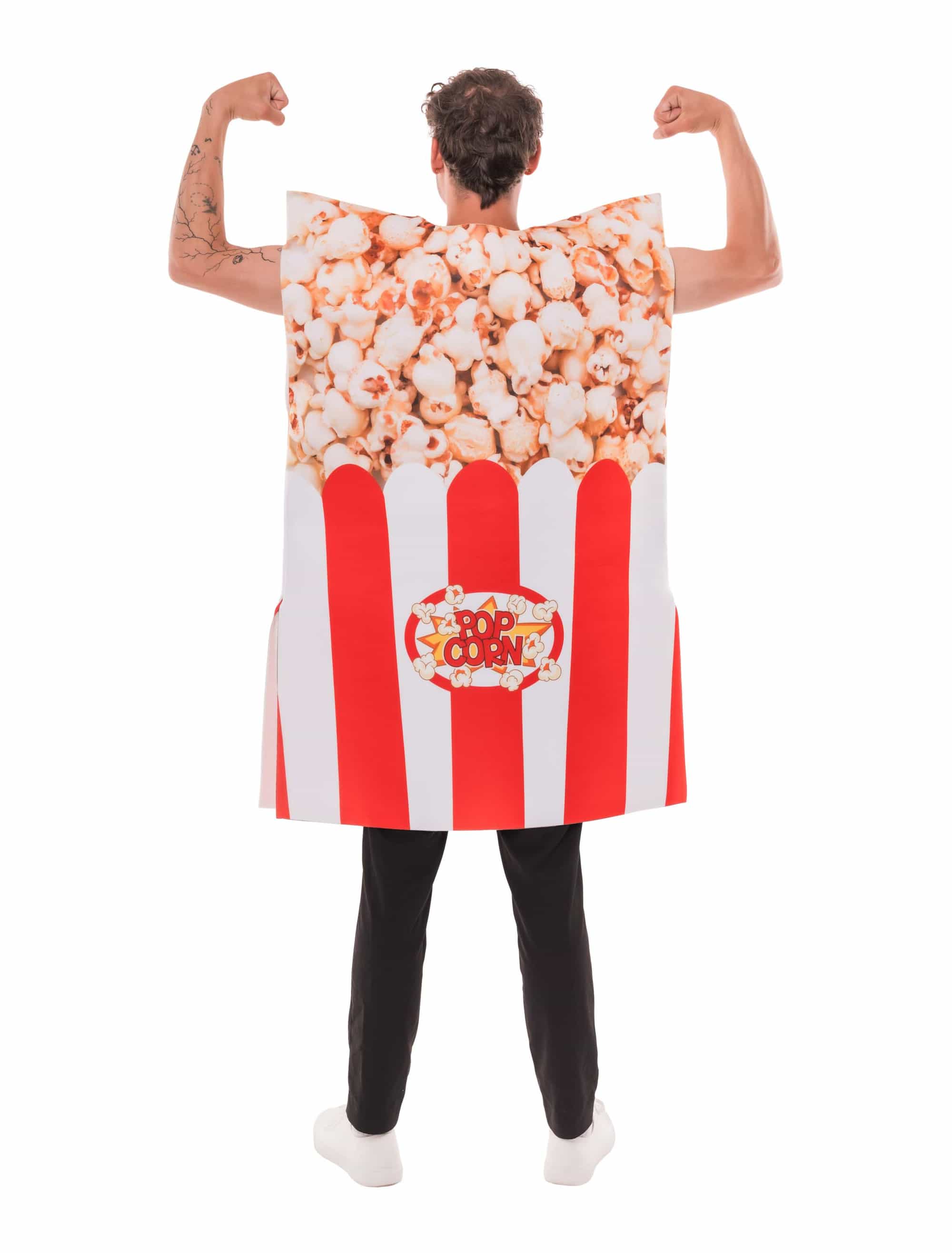 Kostüm Popcorn rot/weiß one size