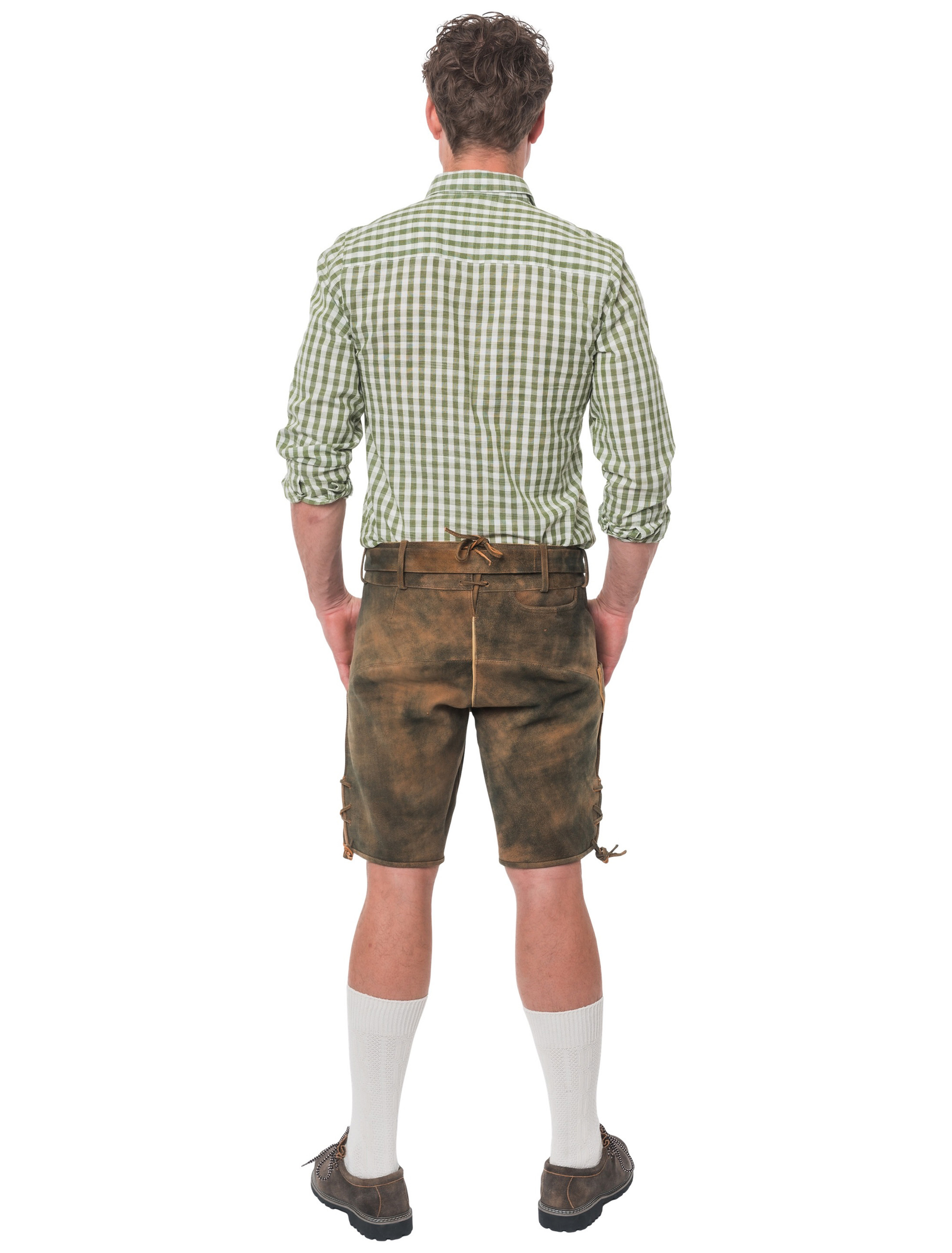 Lederhose Ludwig kurz Herren braun S